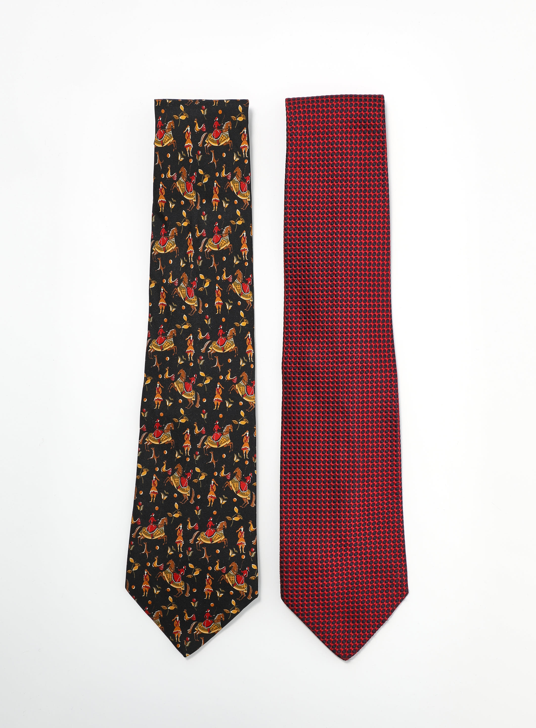 Ferragamo '90s Set of Silk Ties | Authentic & Vintage | ReSee Ferragamo '90s Set of Silk Ties | Authentic & Vintage | ReSee