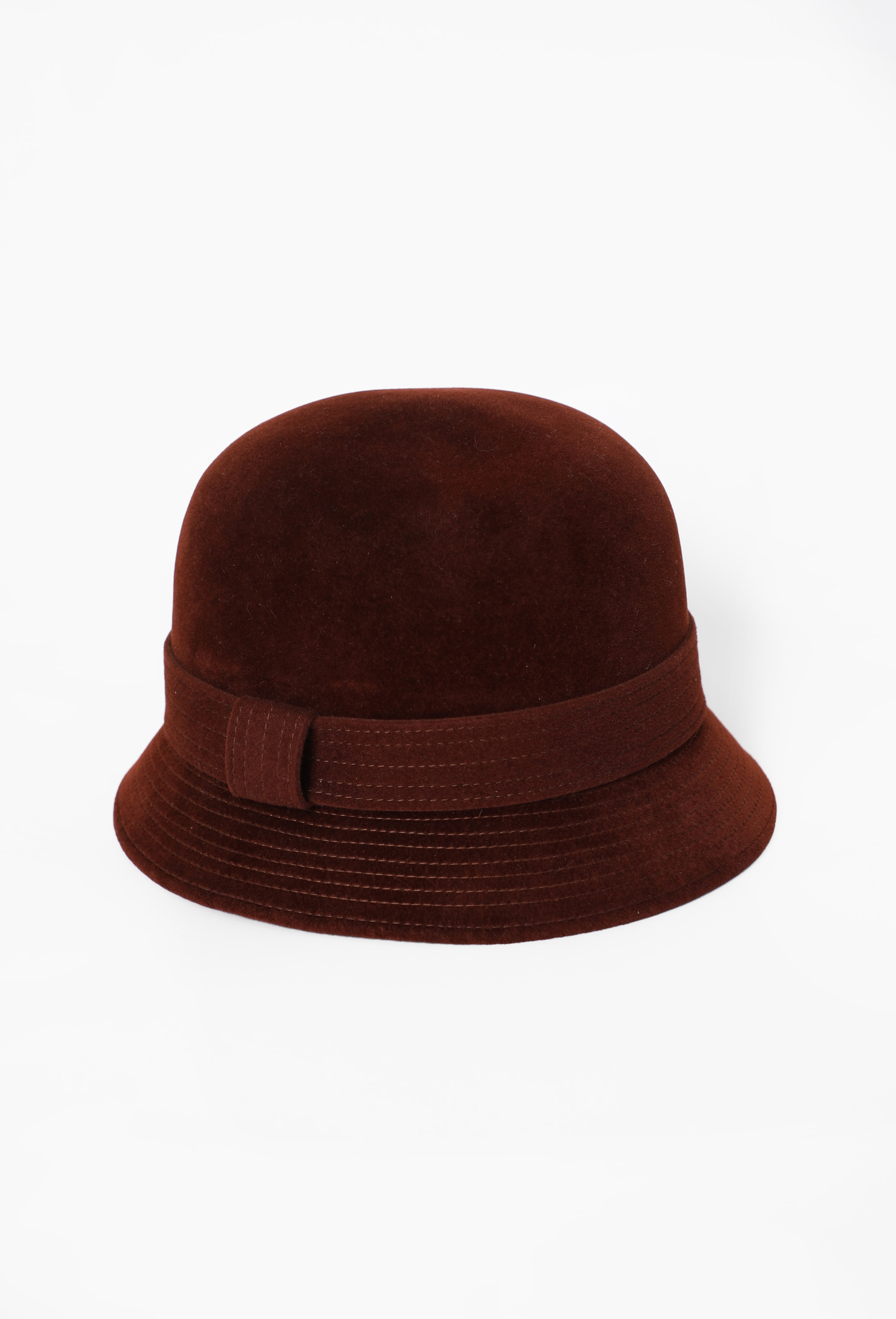 HERMES 帽子 Burgundy Felted Cloche Hat - Hermès | ReSee