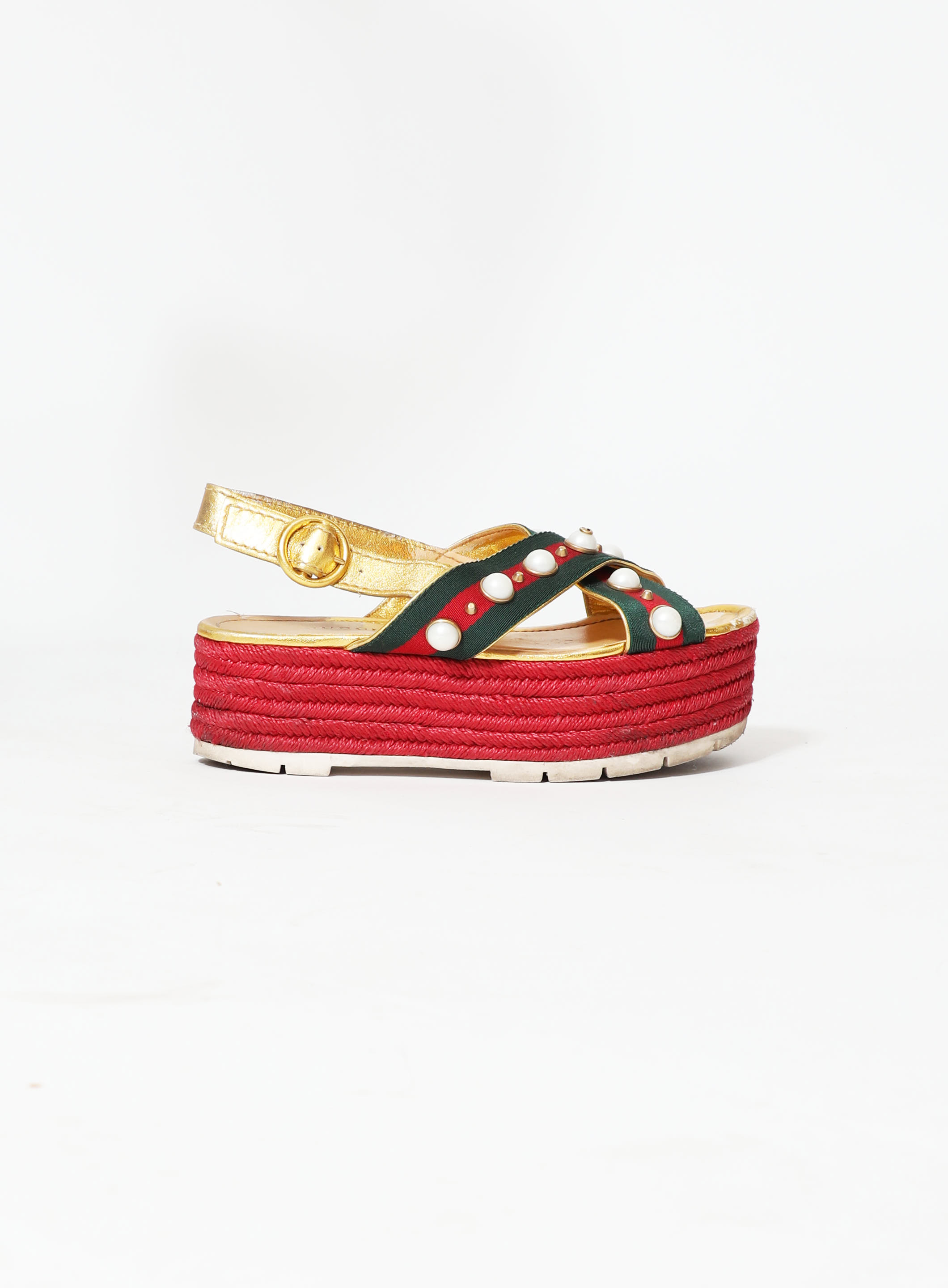 Embellished Espadrille Platform Sandals | Authentic & Vintage | ReSEE