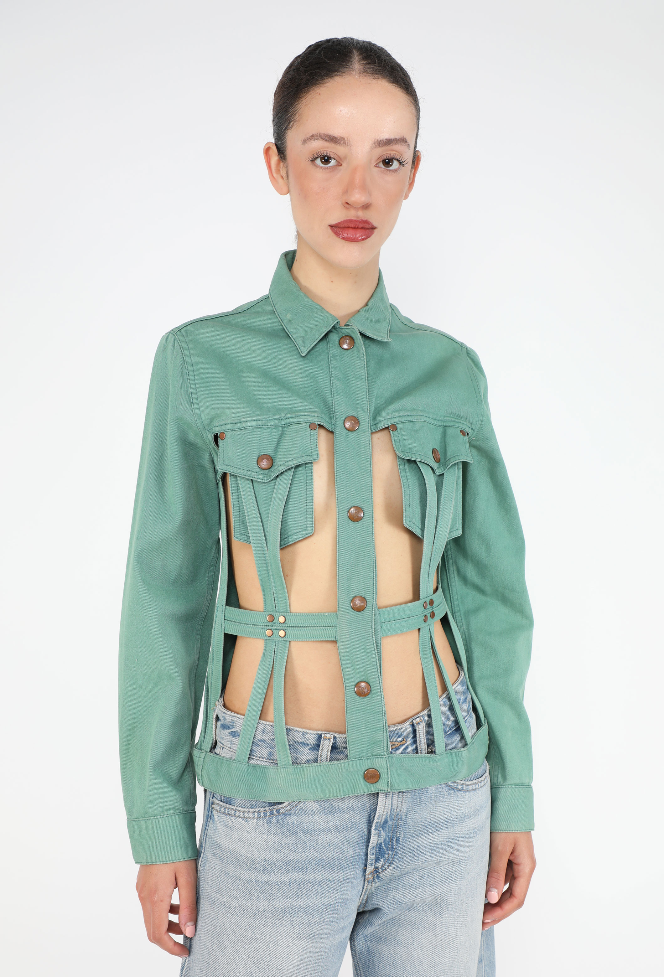 Junior 1989 Denim Cage Jacket - Jean Paul Gaultier | ReSee