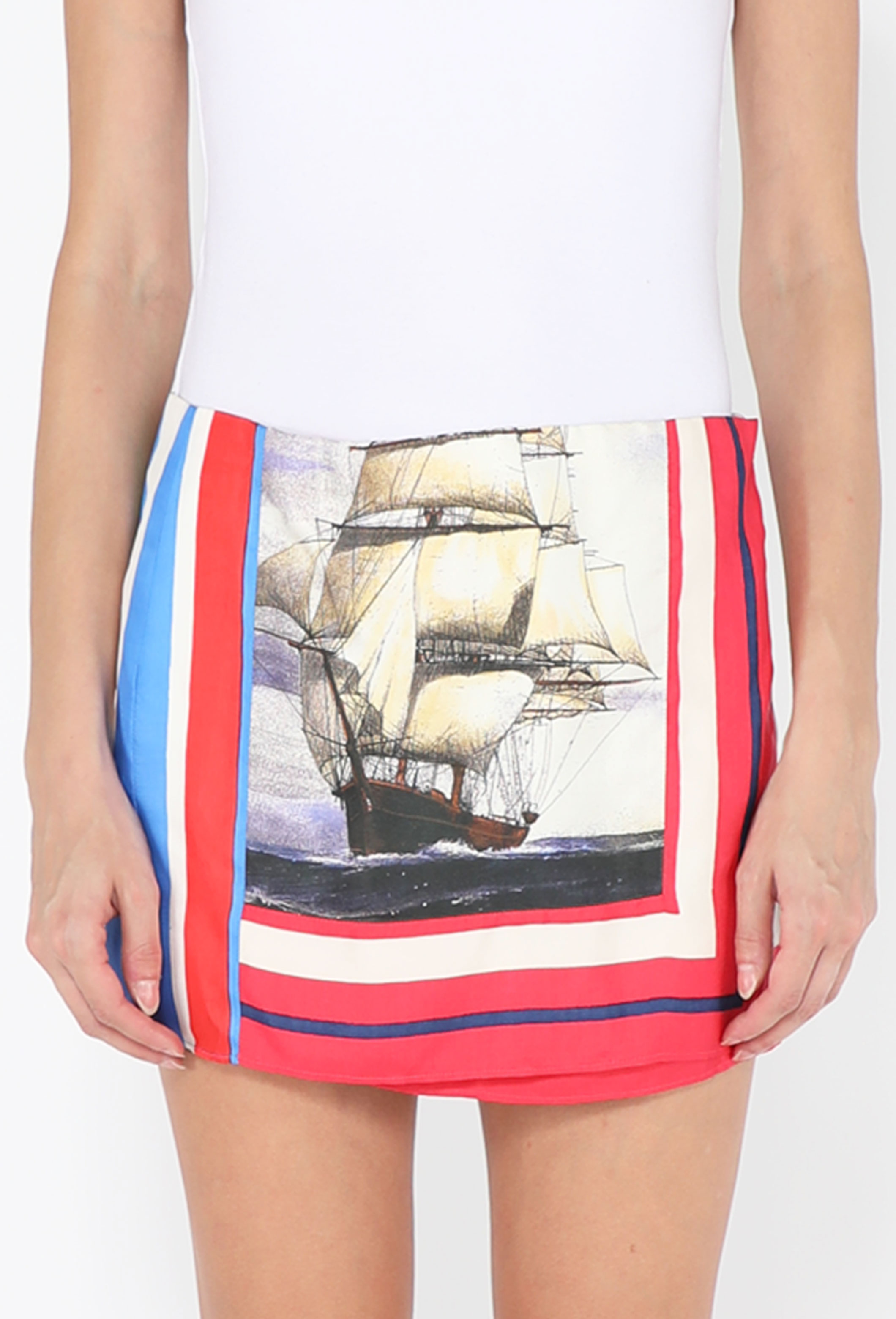 スカート MIU MIU Bicolor Skirt y2k Archive Silk Scarf Skirt, 2026 - Miu Miu | ReSee
