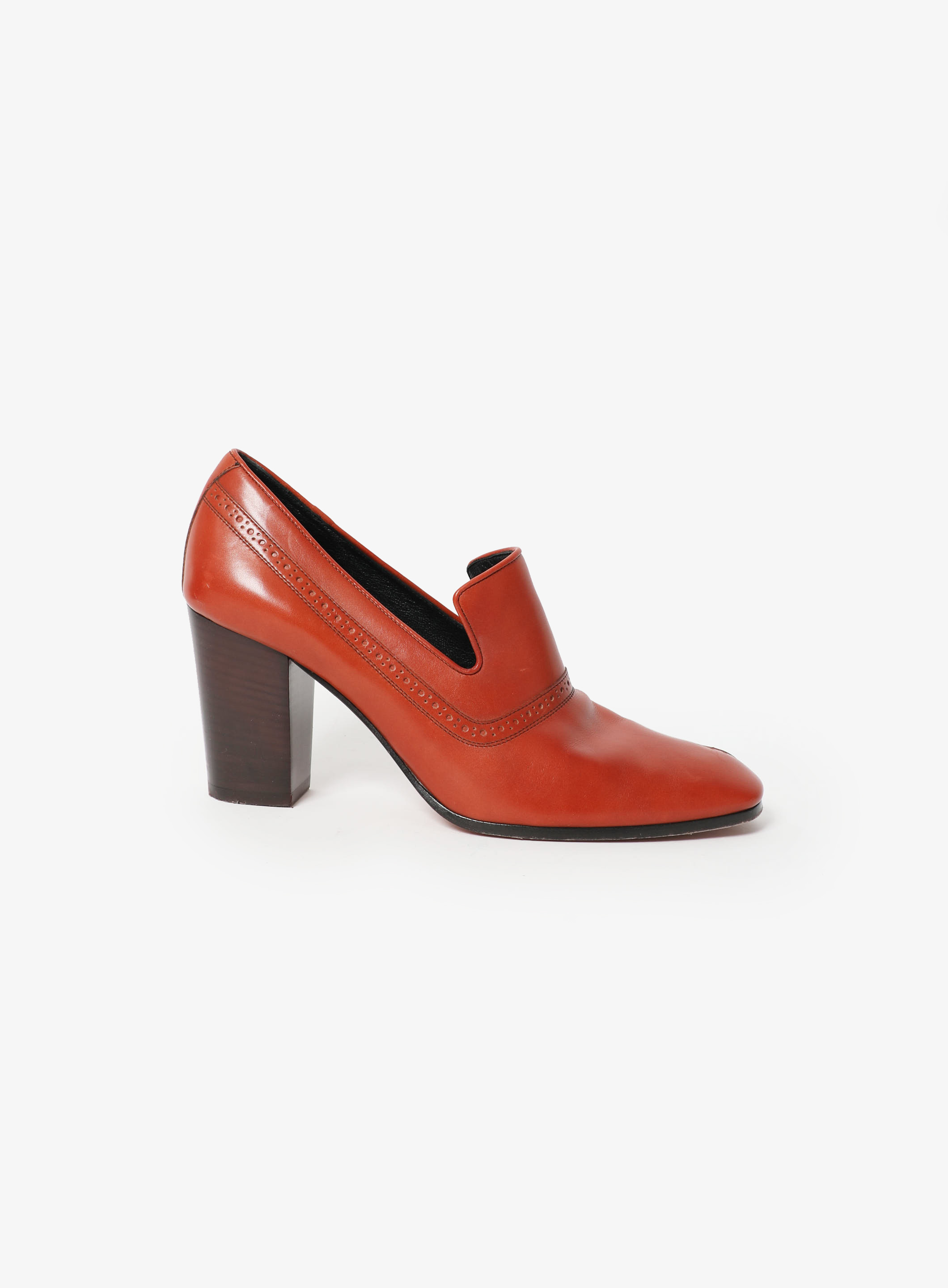 Perforated Loafer Heels | Authentic & Vintage | ReSee