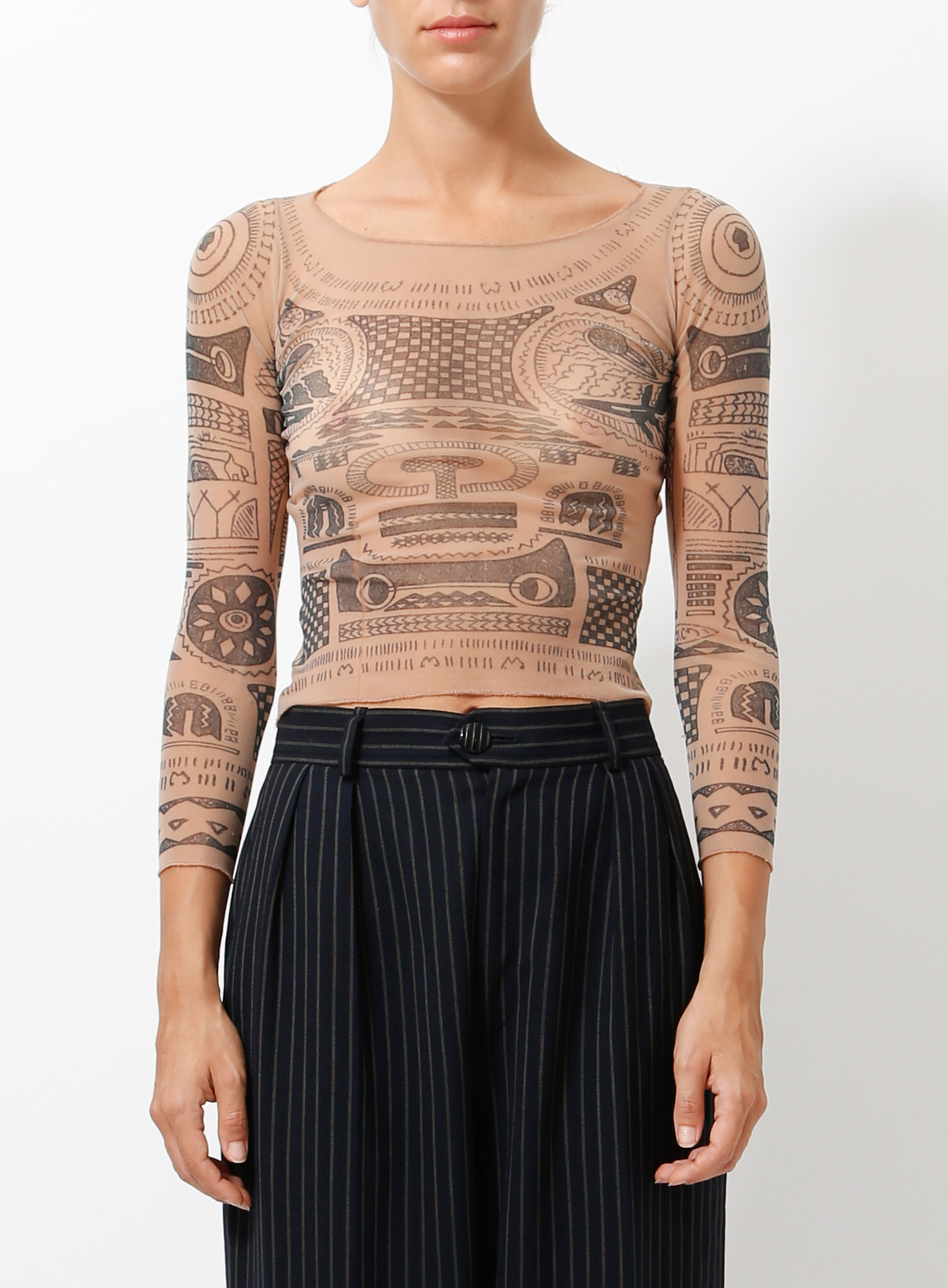 H&M x Maison Margiela Tattoo Top Shirt Retails at | Depop