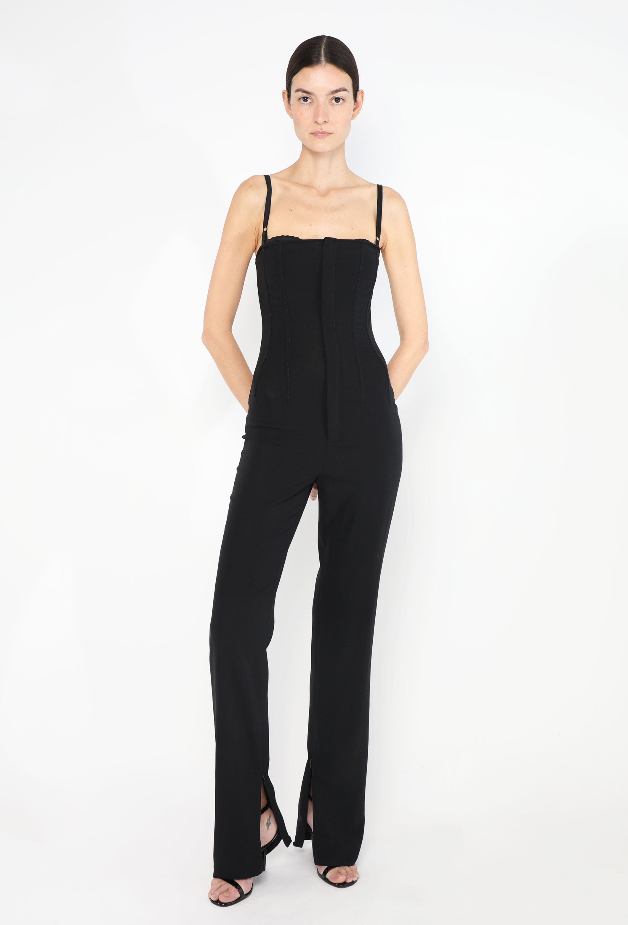 90s Bustier Slit Jumpsuit | Authentic & Vintage | ReSee