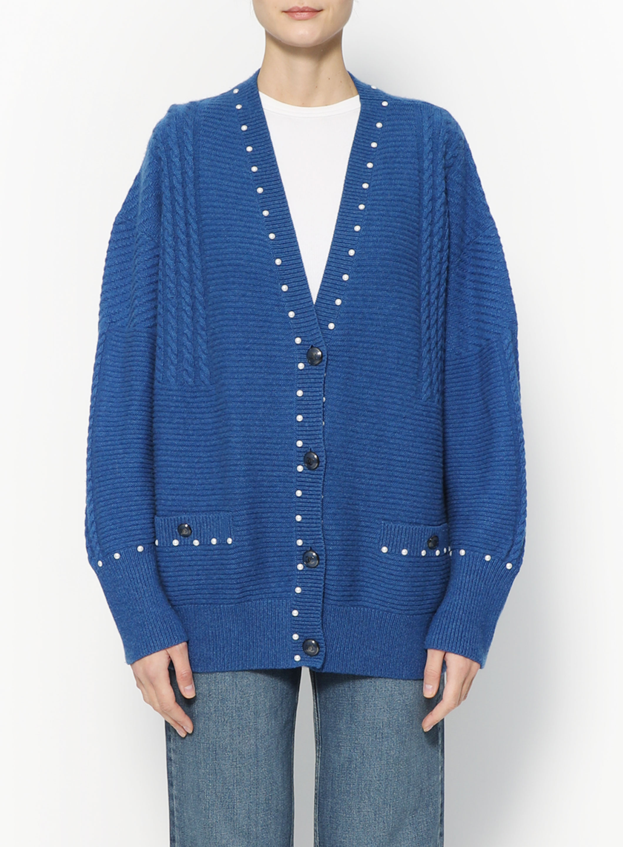 dark peach cashmere cardigan