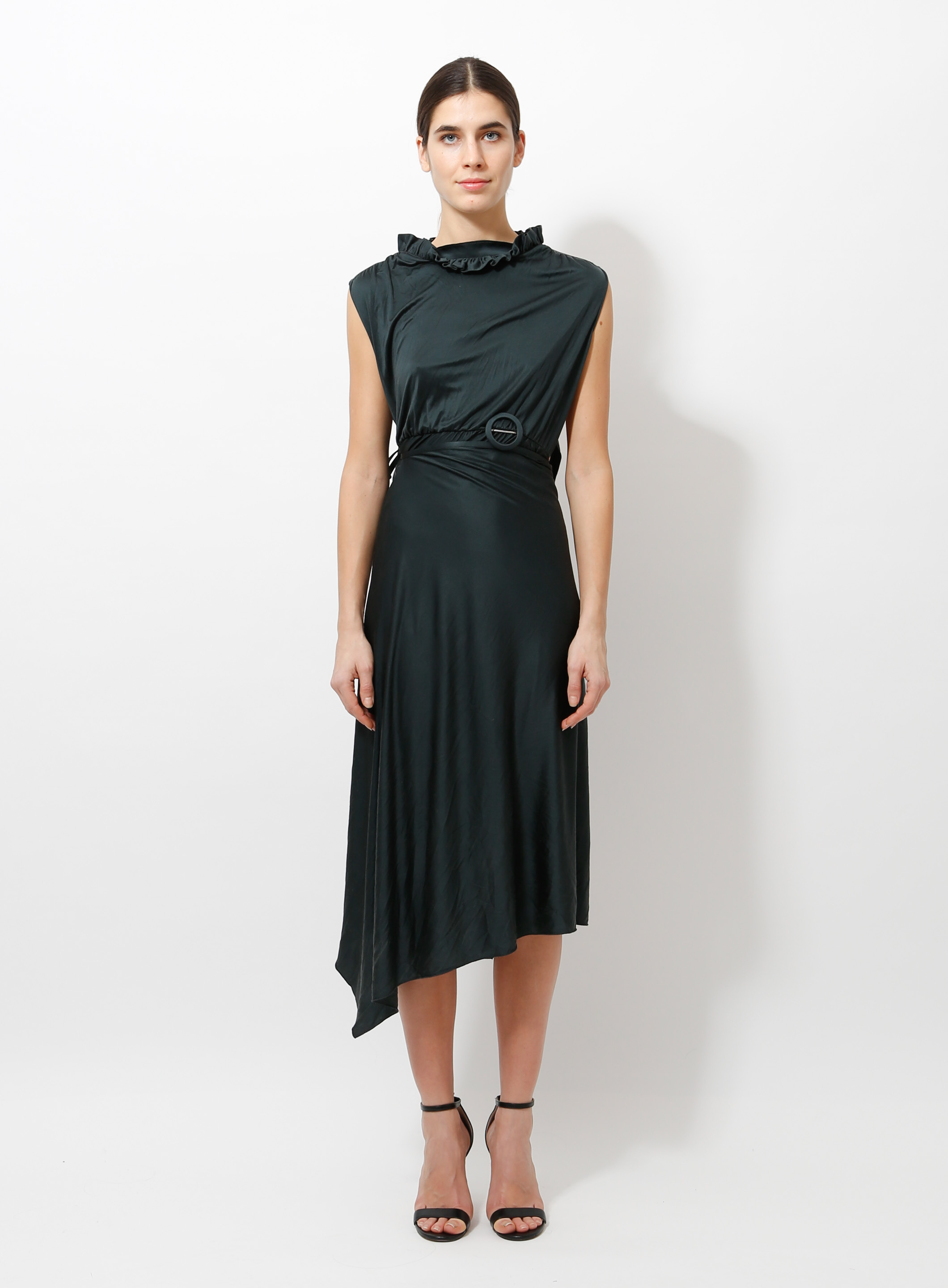 Asymmetrical  Jersey Gown