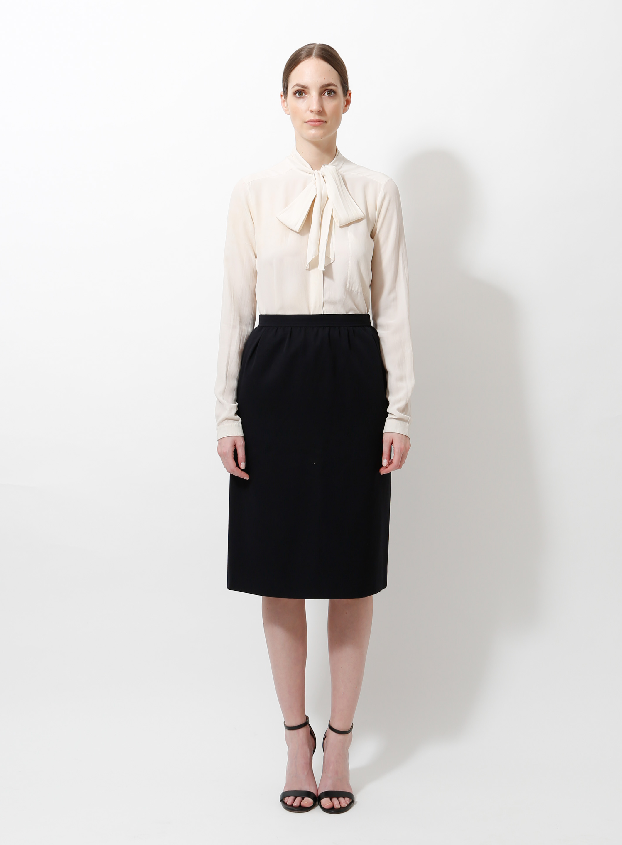 CLASSIC MIDI SKIRT_NAVY