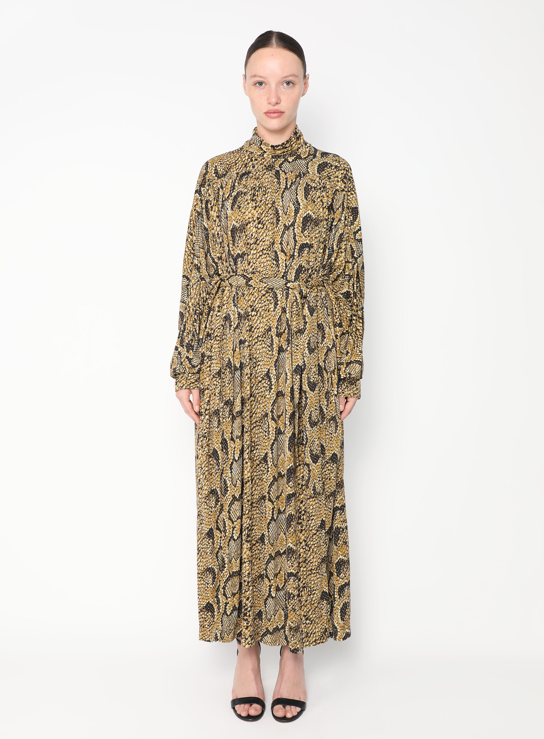 B*a様 CELINE　2018SS ベルテッドストライプドレス　34 CELINE 2018SS ベルテッドストライプドレス 34