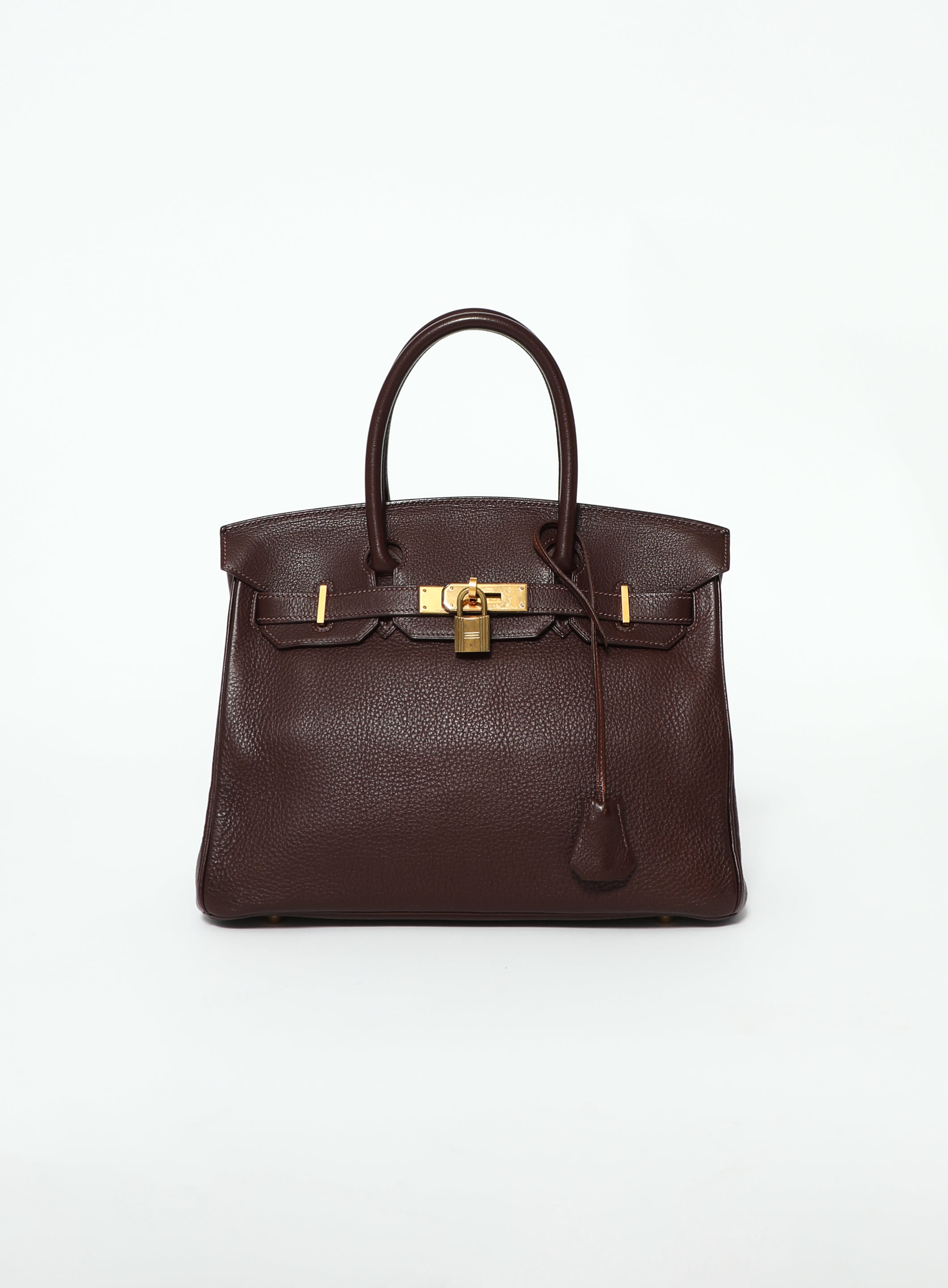 Chocolate Togo Birkin 30, Authentic & Vintage