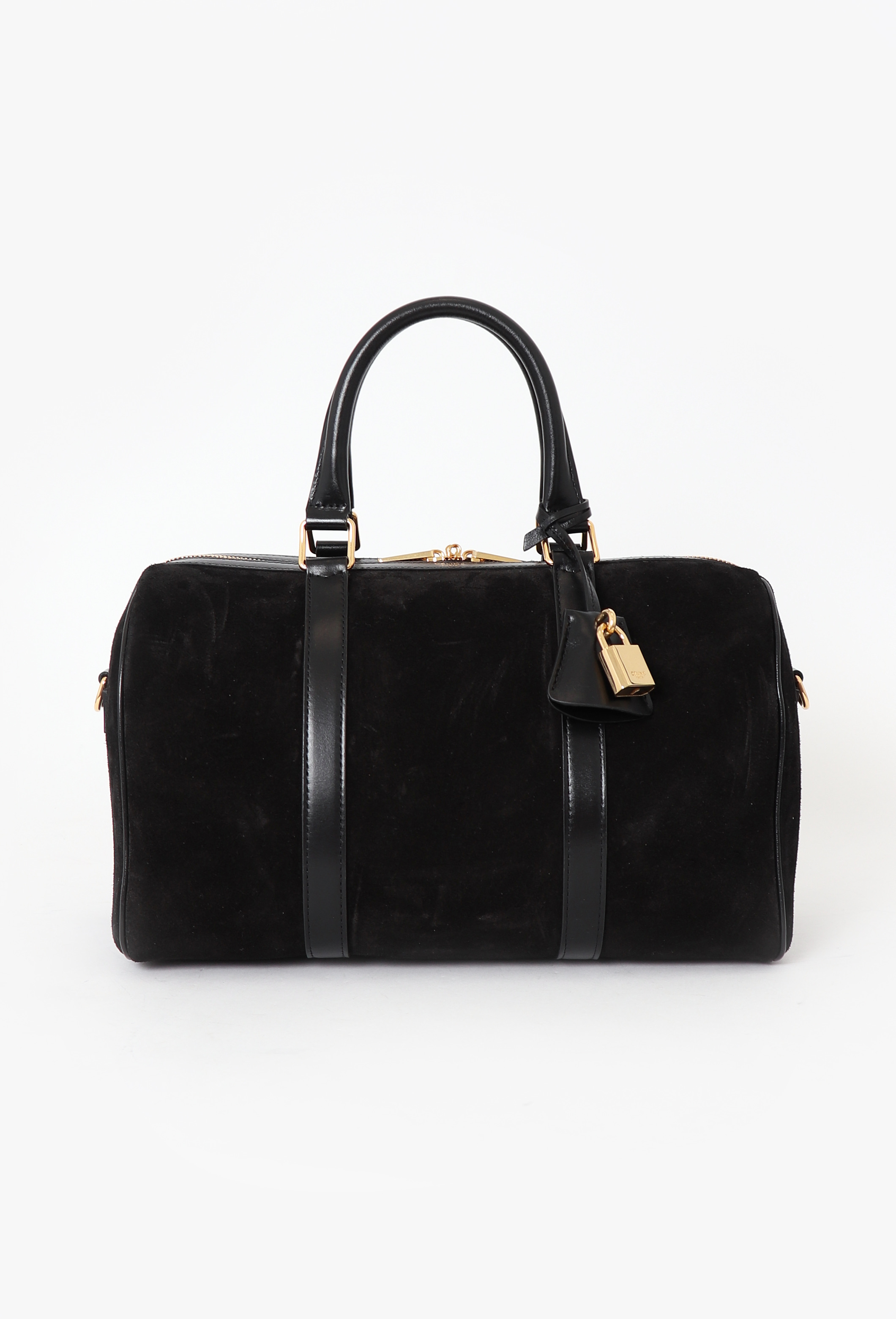 【NEUE】SUEDE BOSTON BAG Black Suede Boston Bag - Céline | Authentic & Vintage | ReSee