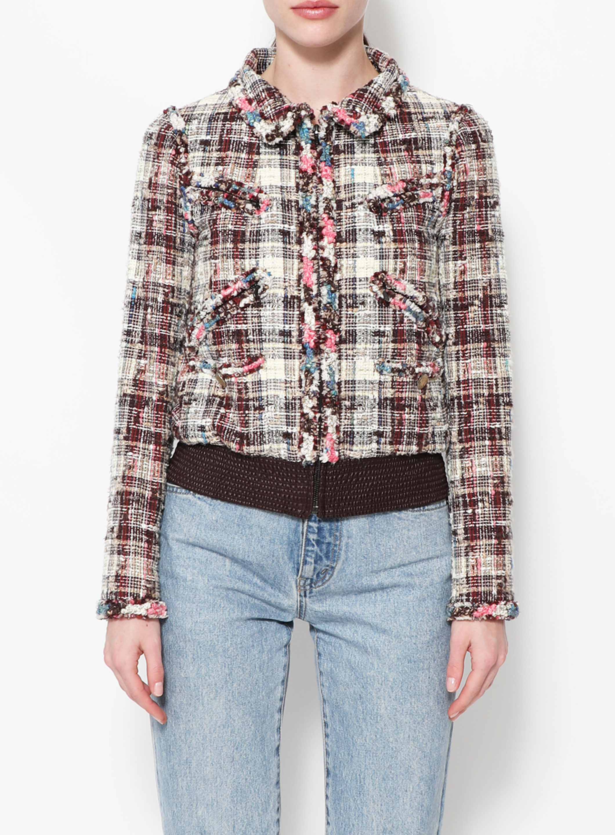 Resort 2008 Iridescent Tweed Bomber Jacket