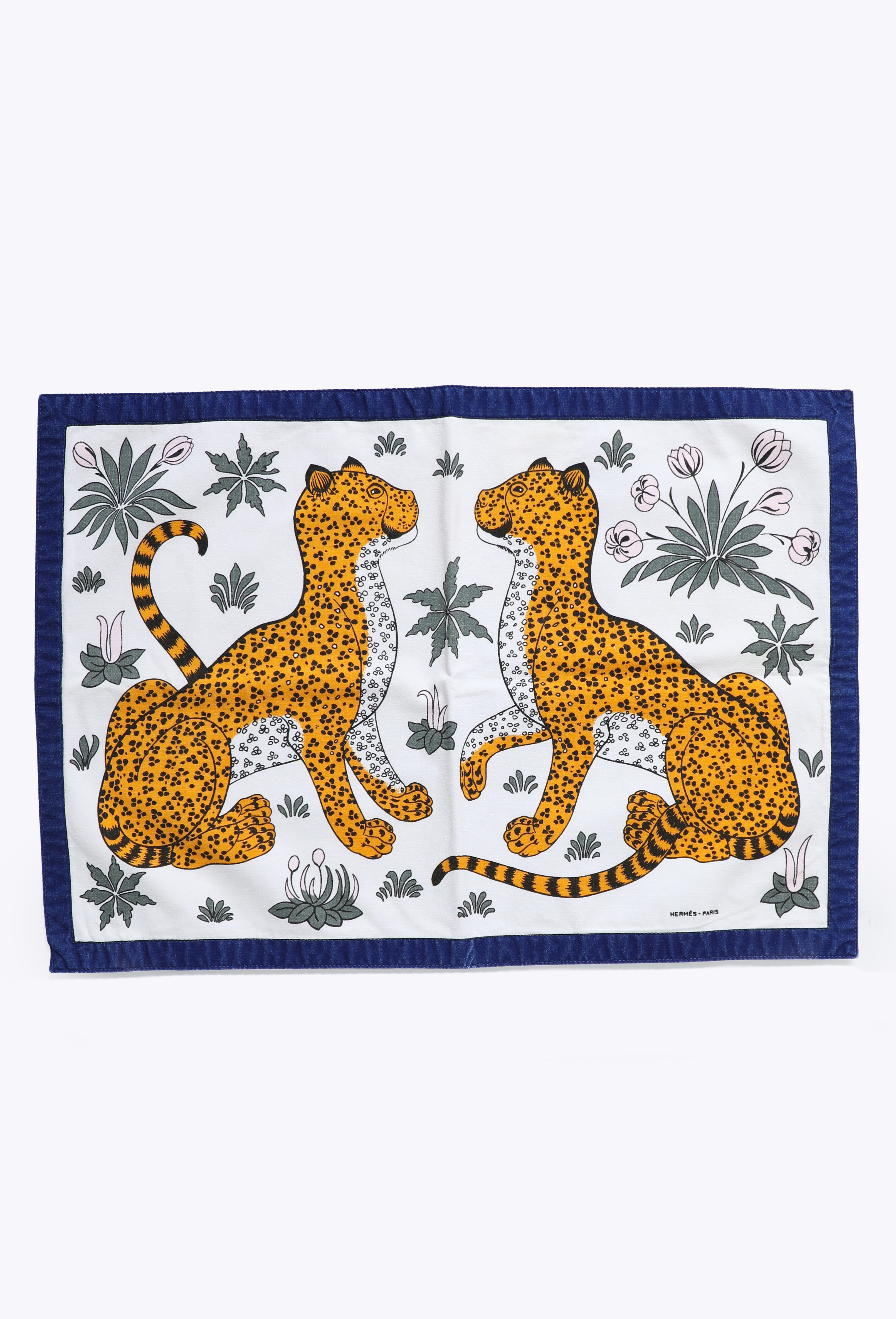 Vintage 'Les Léopards' 4-piece Placemat & Napkin Set - Hermès | ReSee