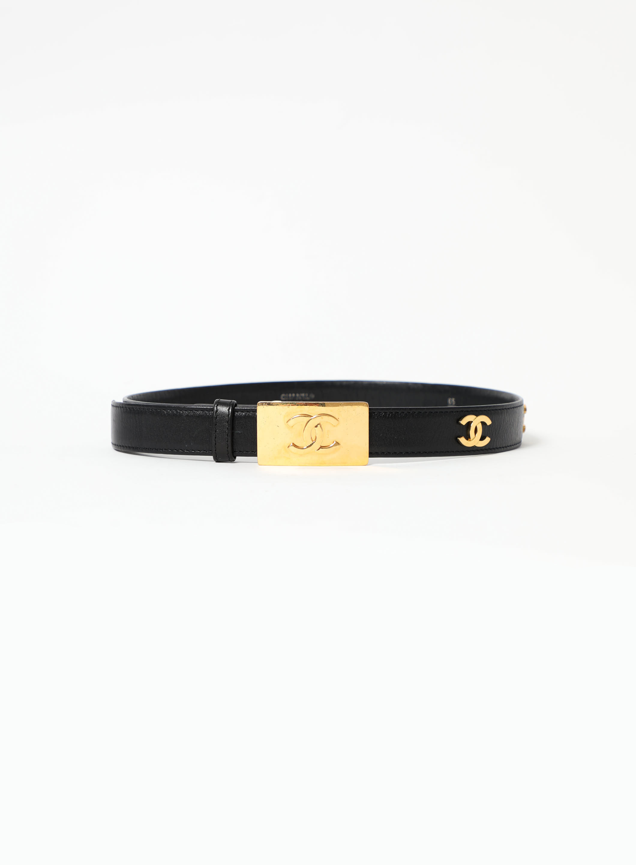 Chanel 1996 CC Buckle Belt Black #75 – AMORE Vintage Tokyo