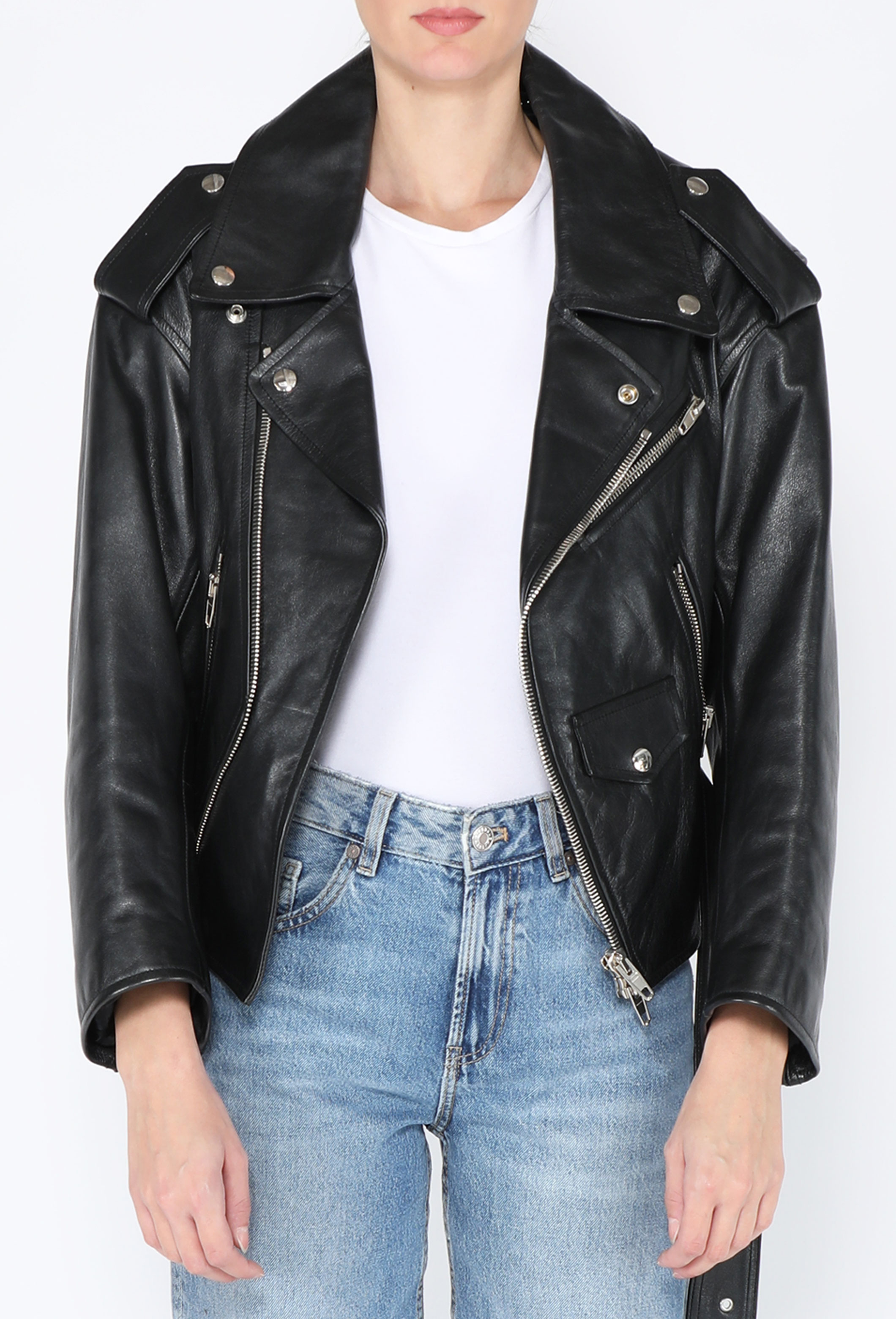 F/W 2016 Leather Biker Jacket - Balenciaga | ReSee