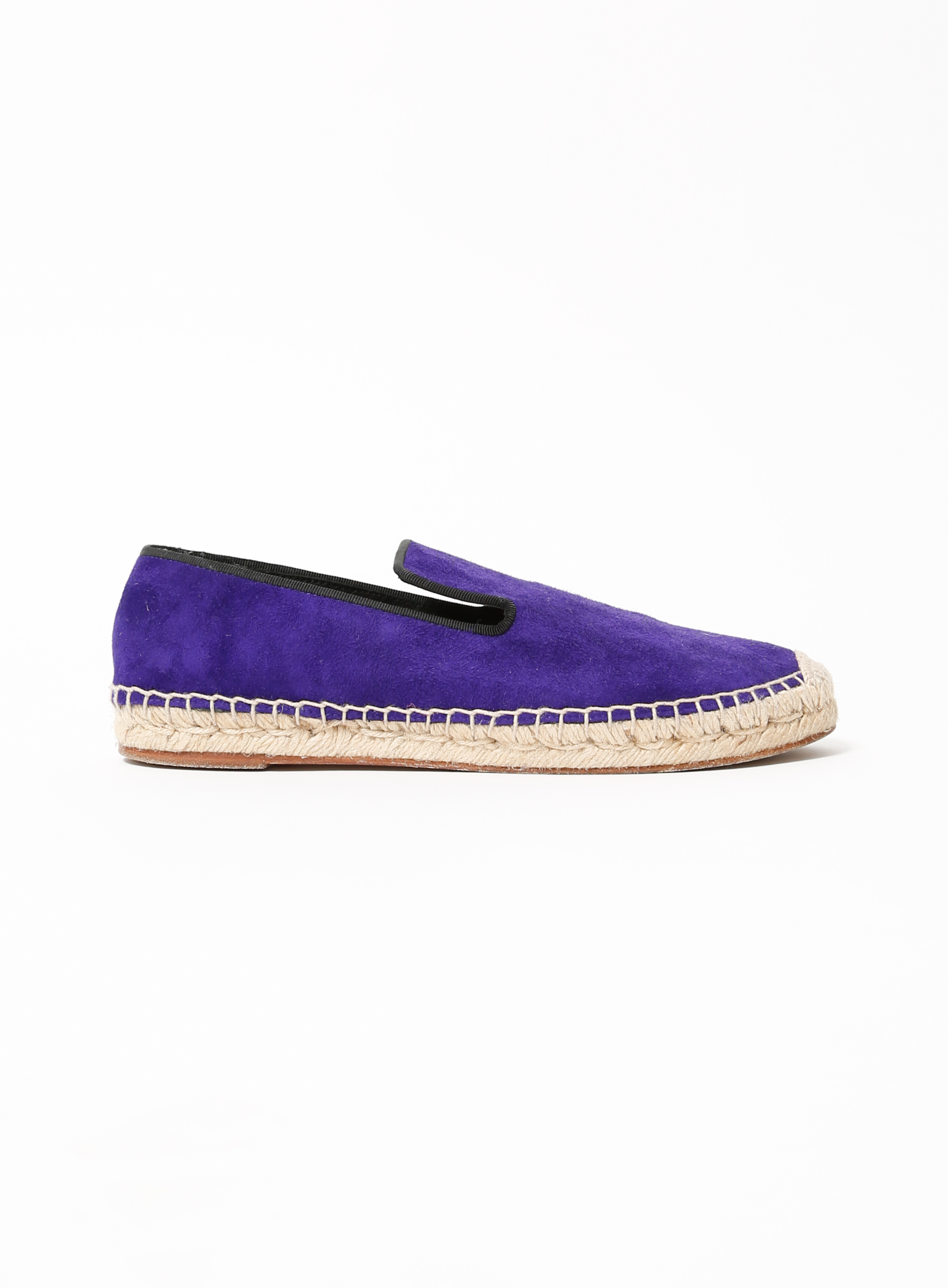 suede espadrille flats