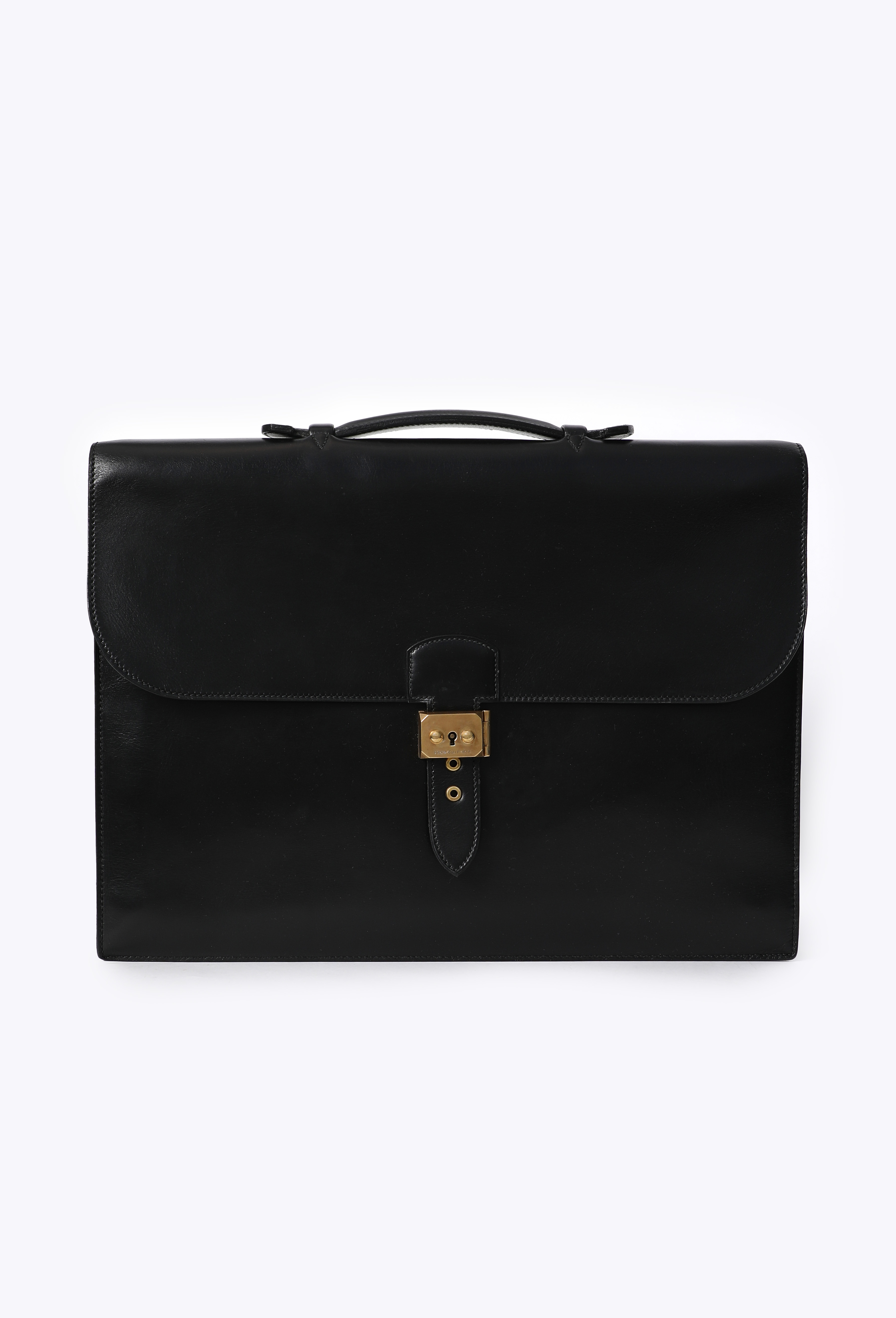 Vintage Black Box Quirus Briefcase - Hermès | ReSee