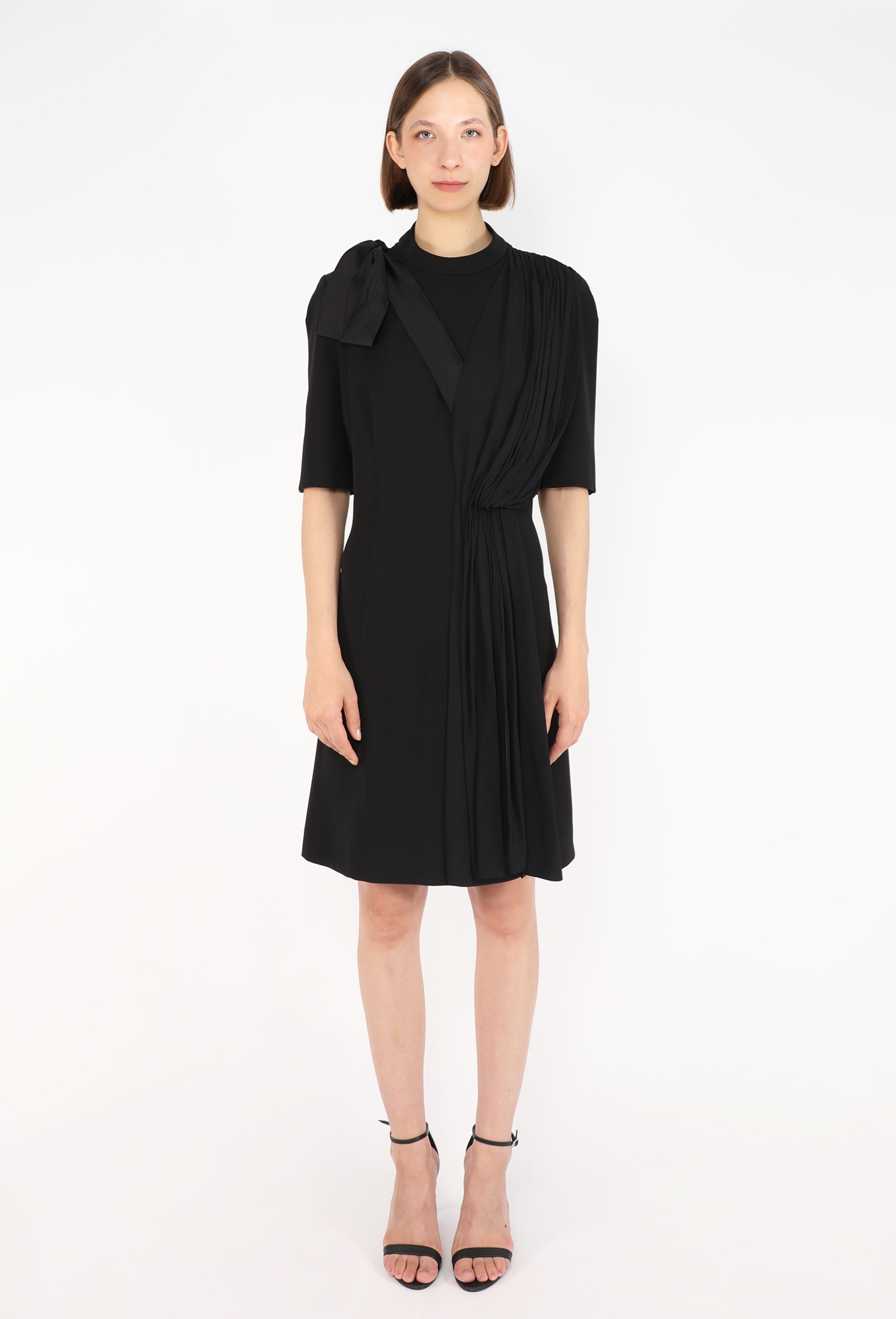 ワンピース Prada SS 2016 Pleated Colourblock Dress Asymmetrical Pleated Dress, 2019 - Prada | ReSee