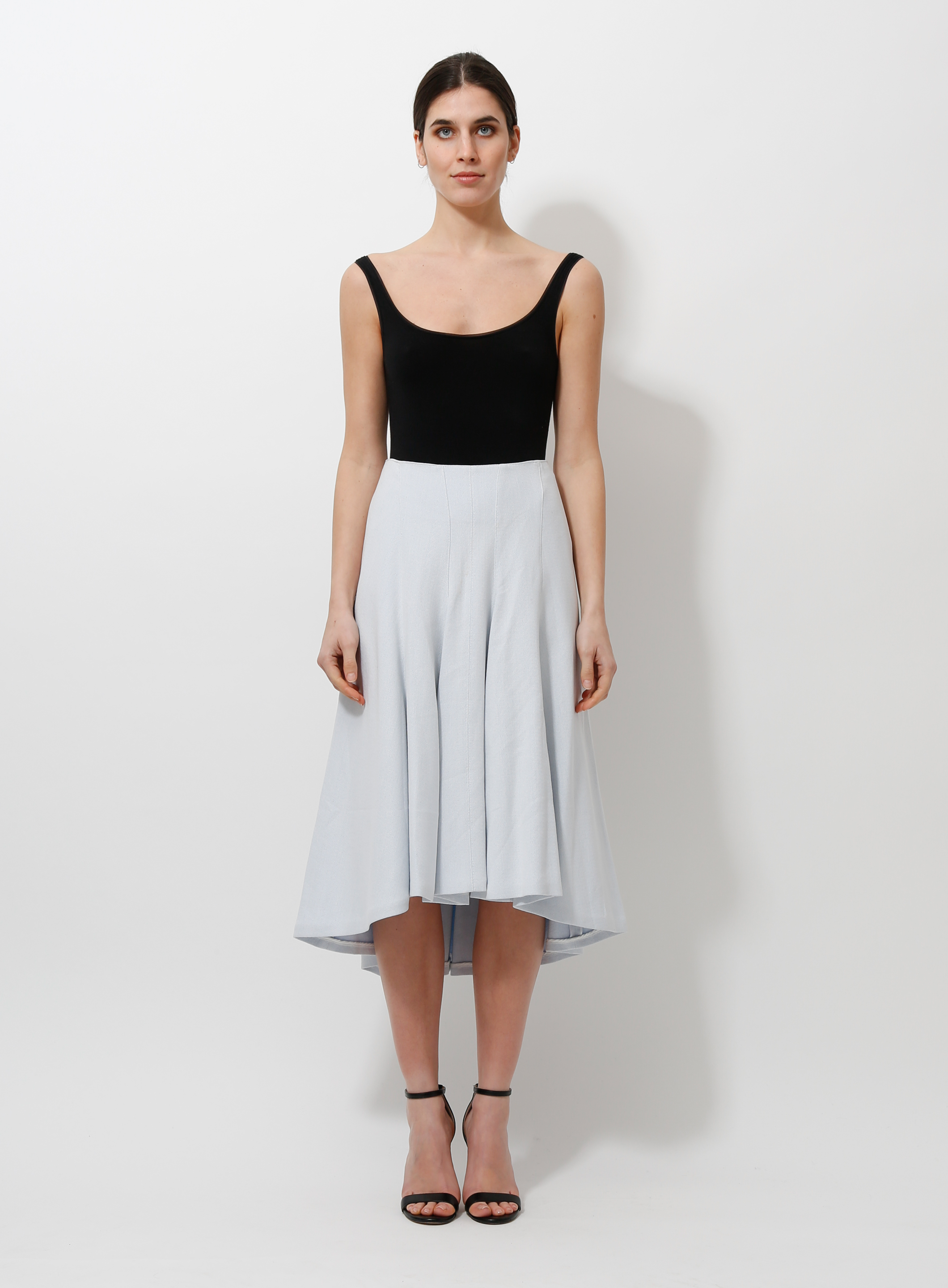 Poly Crepe Irregular Flap Skirt main image 1