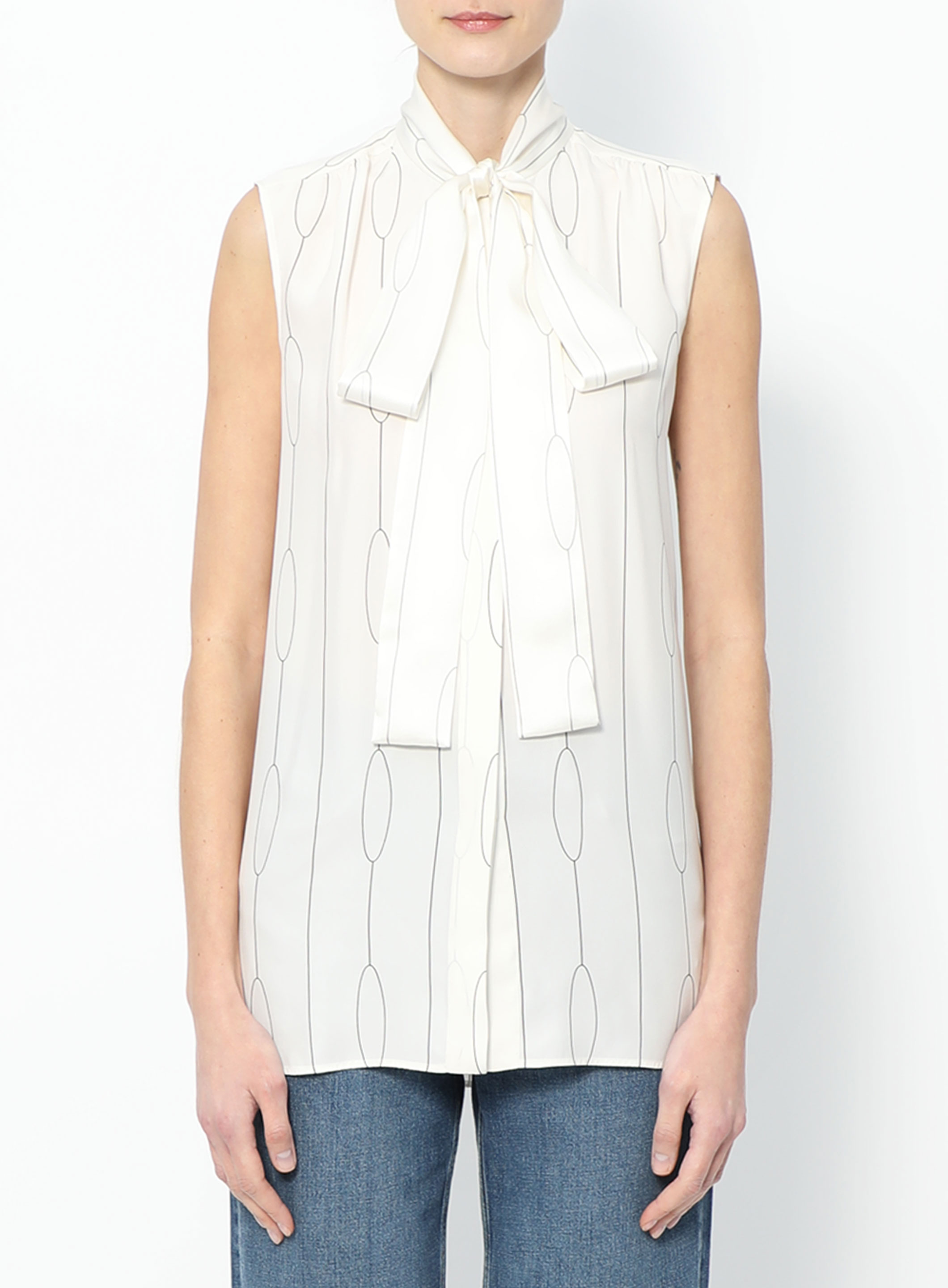 Alaïa Women Lavallière Neckline Blouse