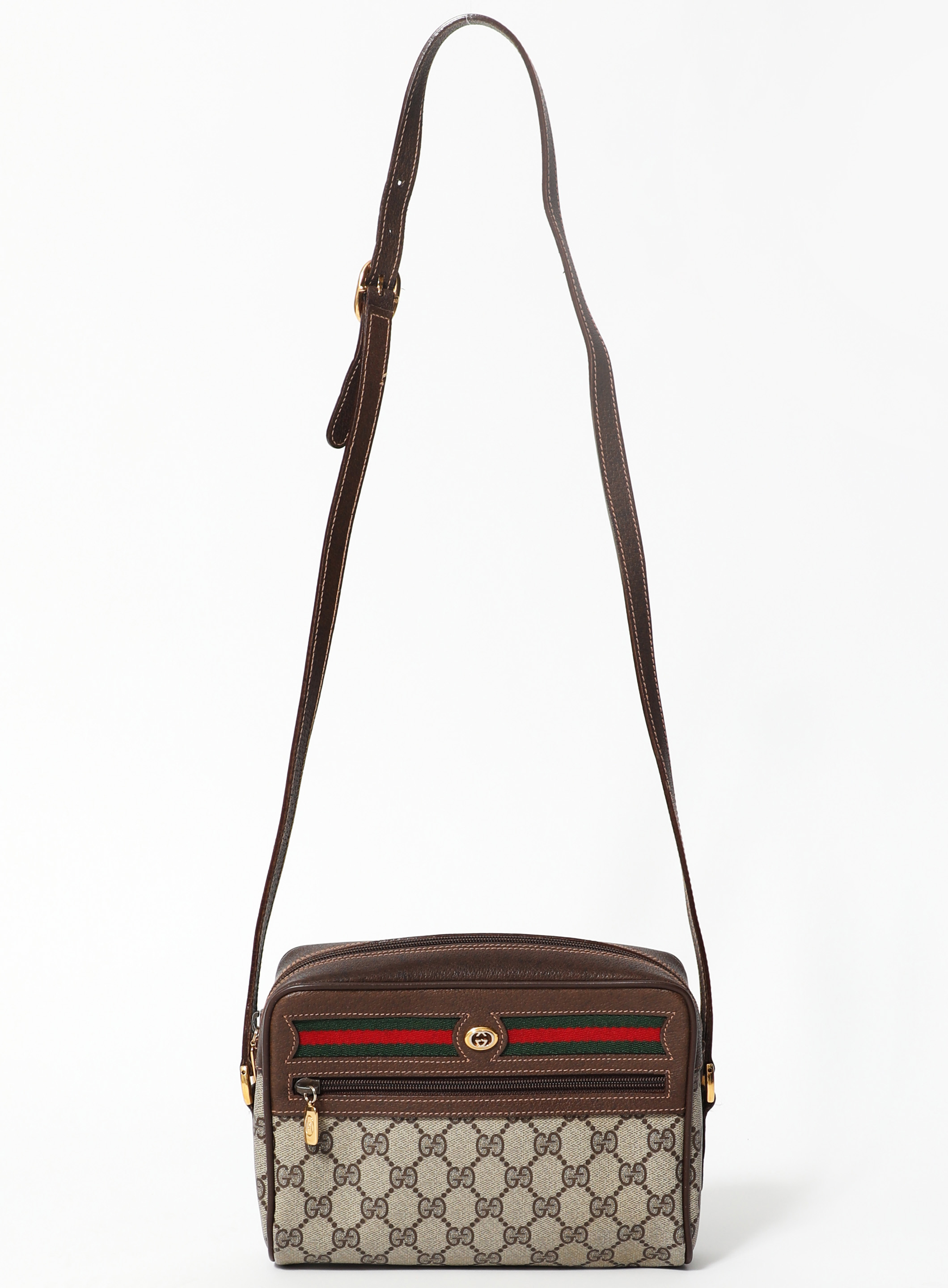 GUCCI Vintage Monogram Leather Women's Handbag