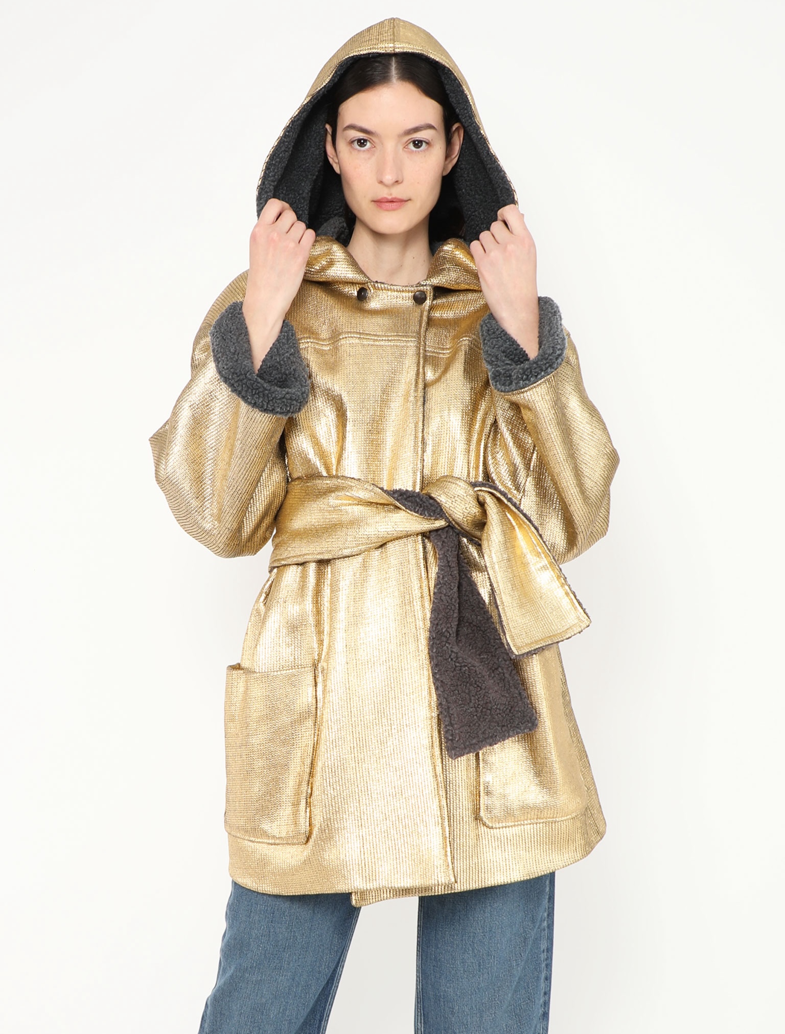 Gianfranco Ferré '80s Shearling-Lined Jacket - Exquisite Vintage