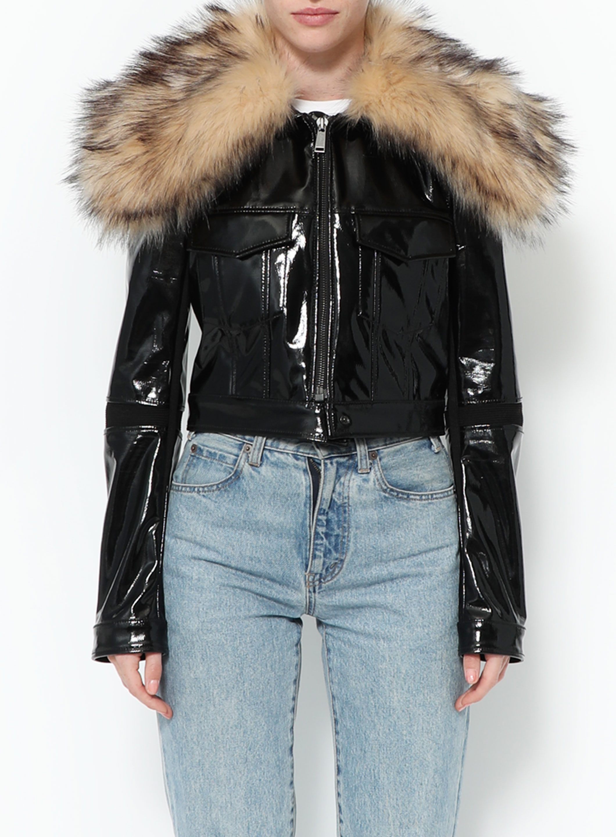 Cropped Fur Trim Jacket | Authentic & Vintage | ReSee