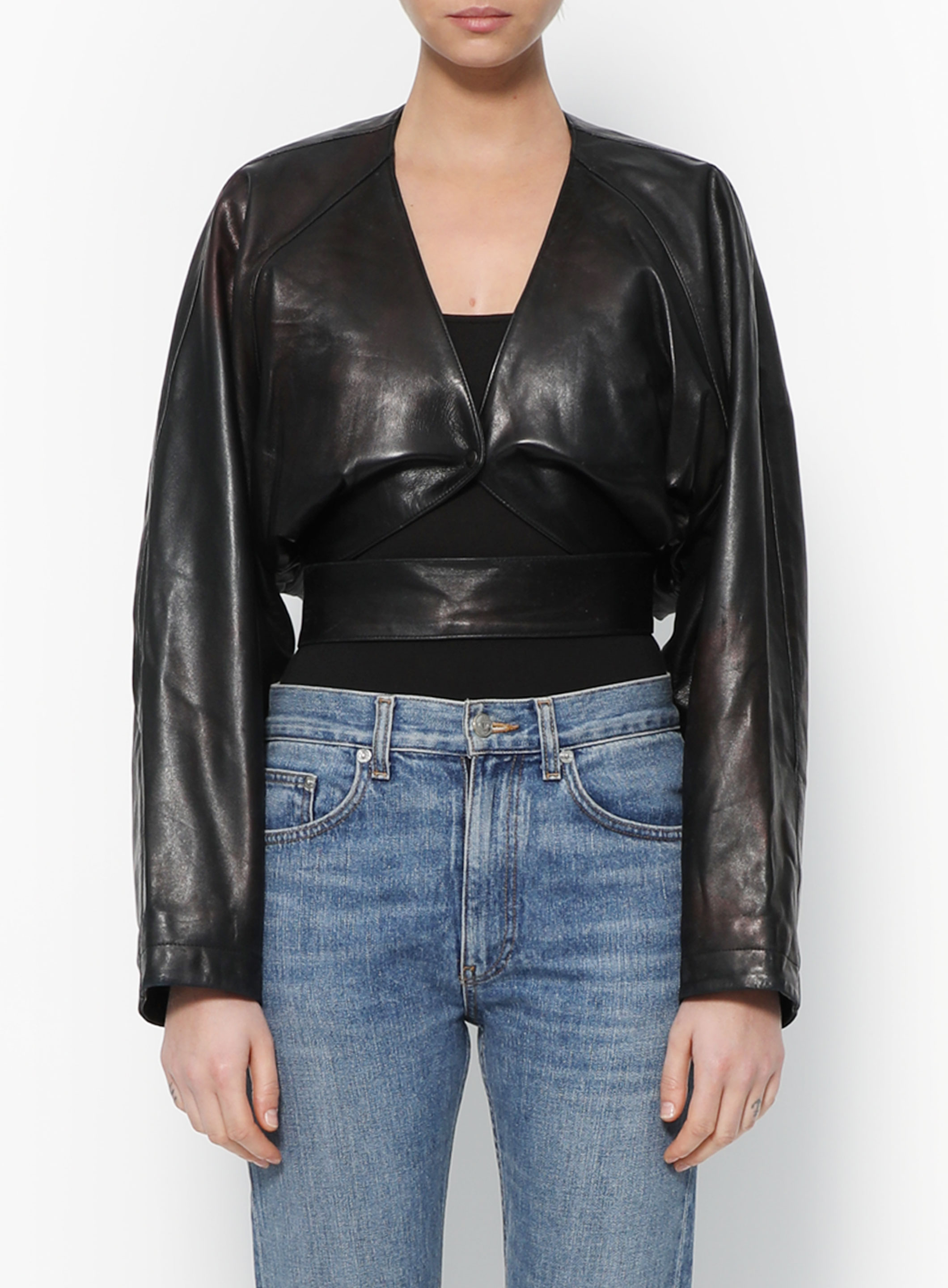 Leather Wrap Wasp Jacket | Authentic & Vintage | ReSee Leather Wrap Wasp Jacket | Authentic & Vintage | ReSee
