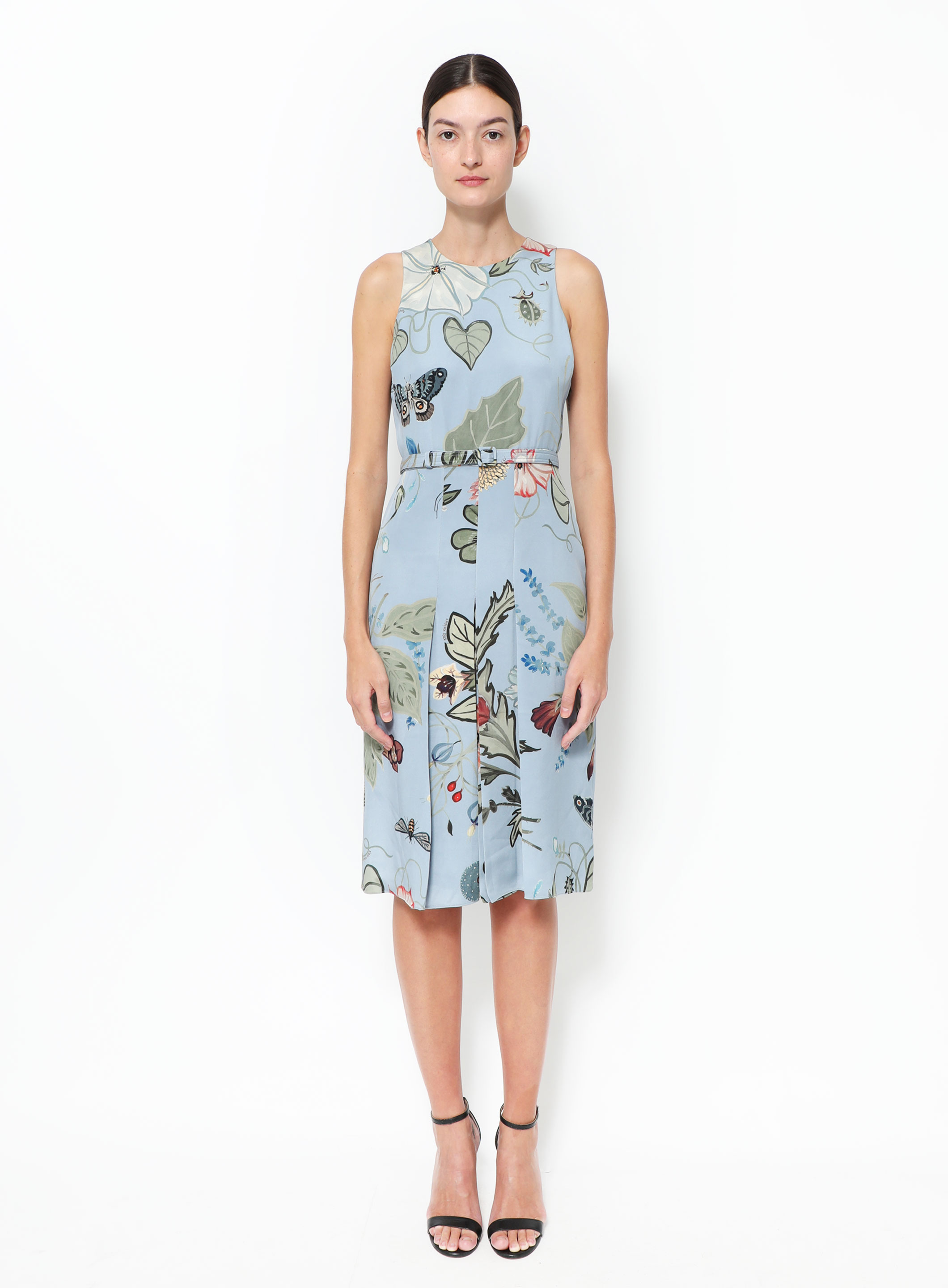 GUCCI グッチ　Silk Caftan Mini DRESS ⑦ GUCCI ‎605554XDA0N Linen Kaftan Mini Dress Pleat Beach