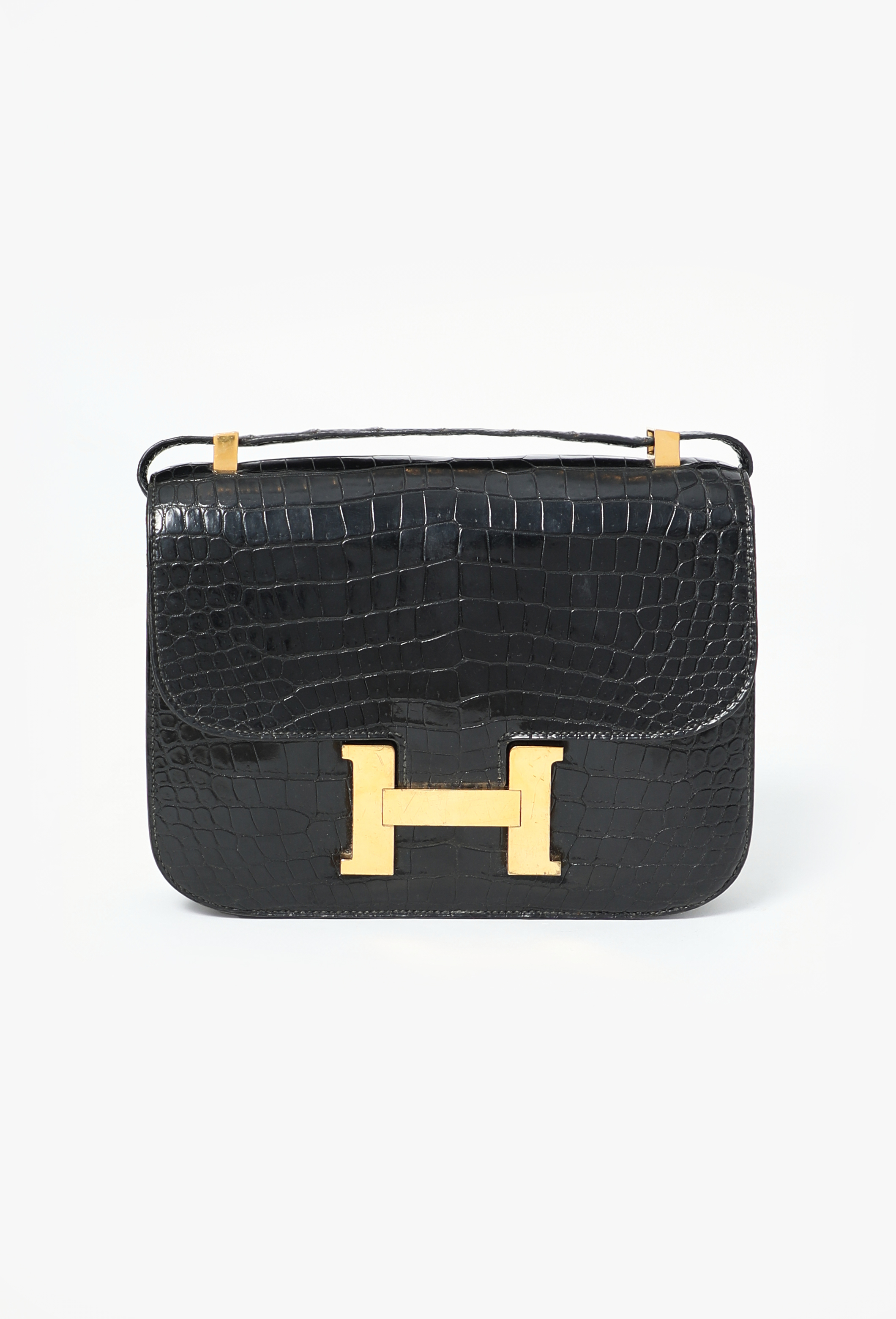 80s Black Porosus Constance 22 - Hermès | ReSee