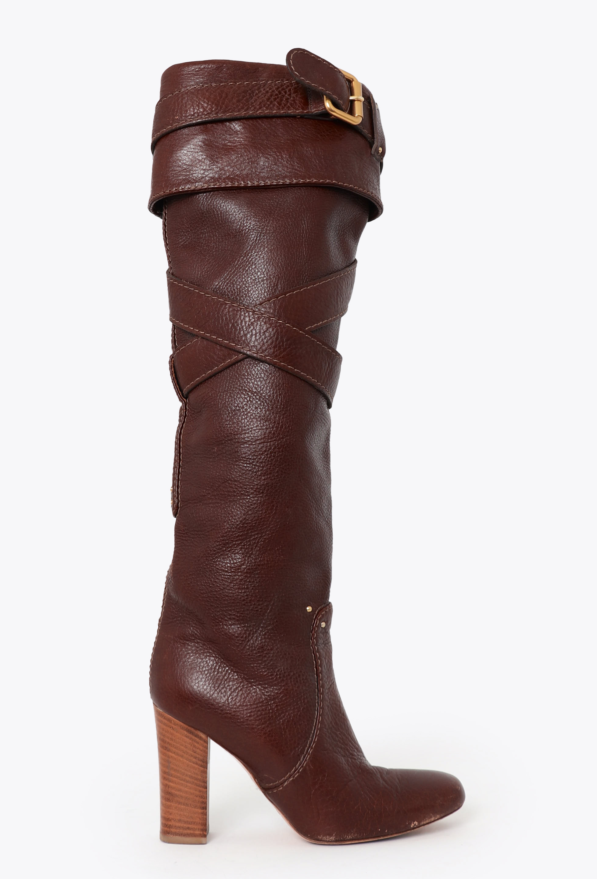 2005 Paddington Leather Knee Boots - Chloé | ReSee
