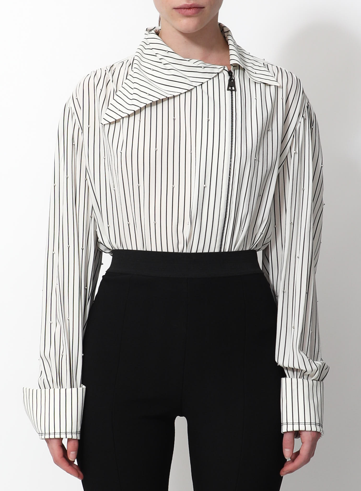 Striped Embellished Blouse, Authentic & Vintage
