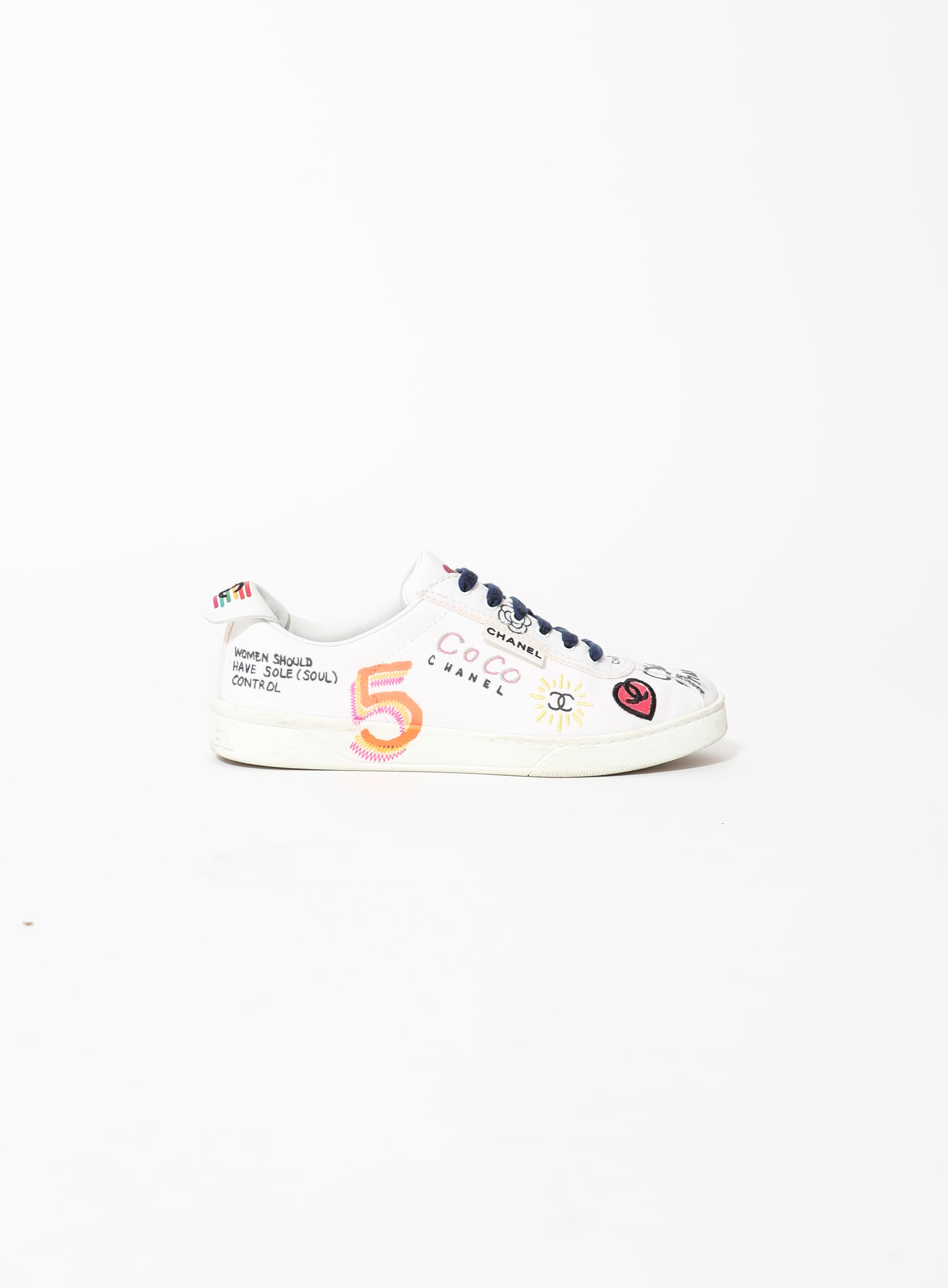 2019 x Pharrell Graphic 'CC' Trainers, Authentic & Vintage