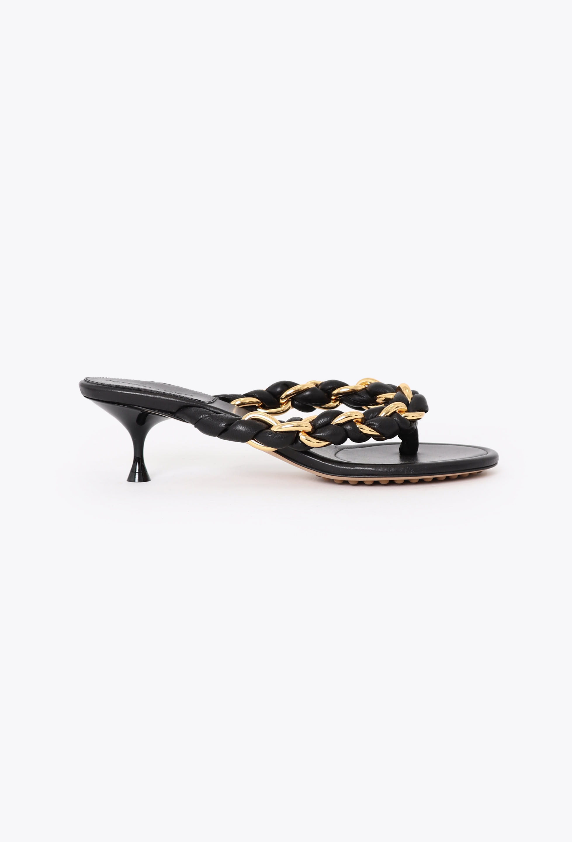 2021 Braided Chainlink Kitten Sandals - Bottega Veneta 2021 Braided Chainlink Kitten Sandals - Bottega Veneta