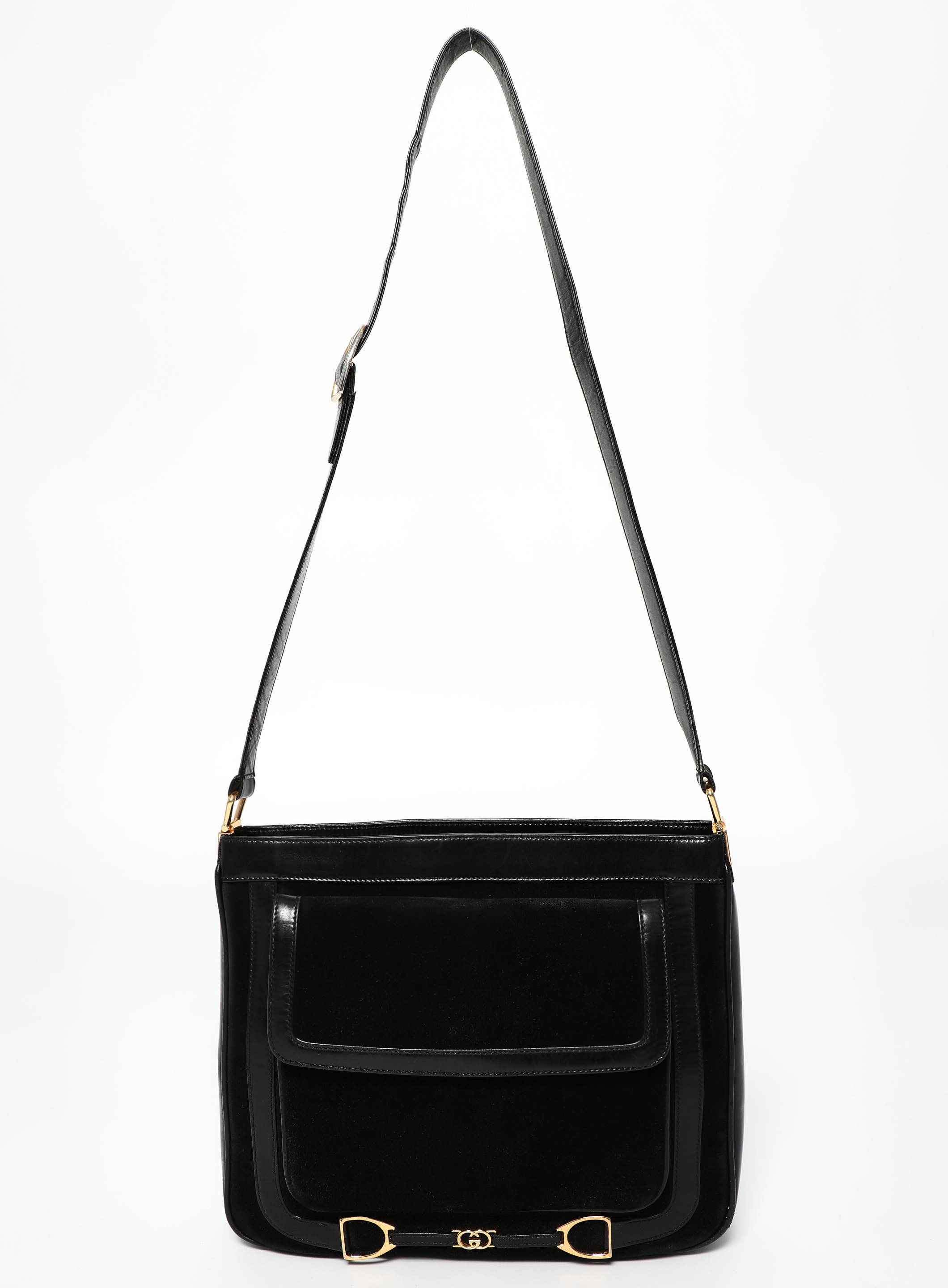 70s Horsebit Suede Shoulder Bag | Authentic & Vintage | ReSee