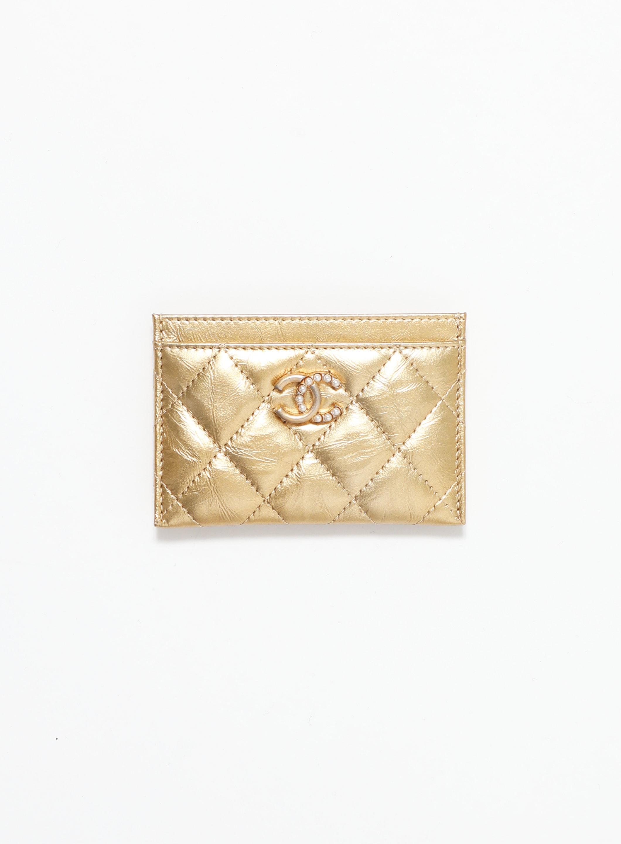 Chanel 19 Card Holder Quilted Leather - ShopStyle