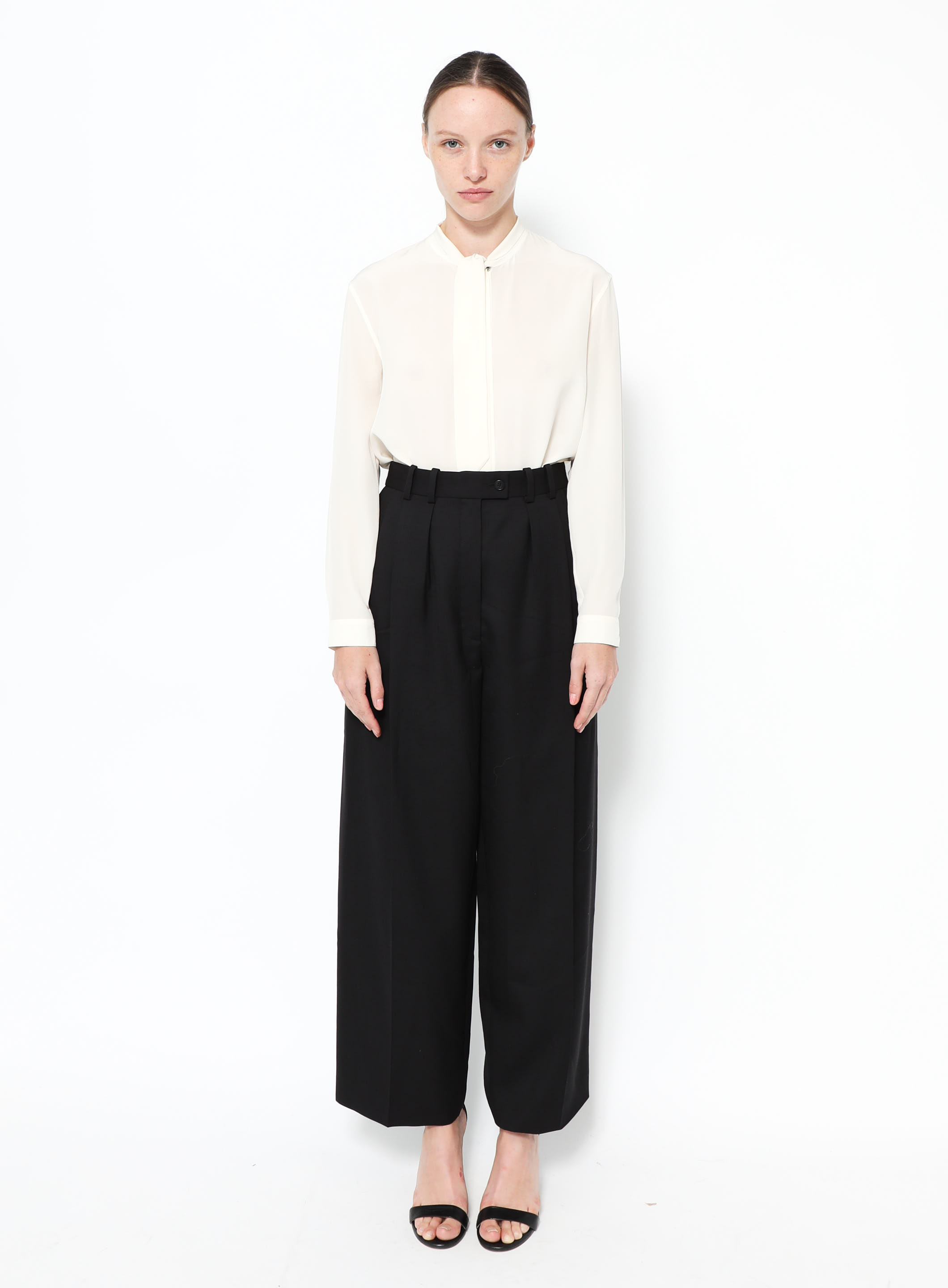 THE ROW Marian Pants ミッドウエスト ワイドパンツ THE ROW Marian Pants ミッドウエスト ワイドパンツ