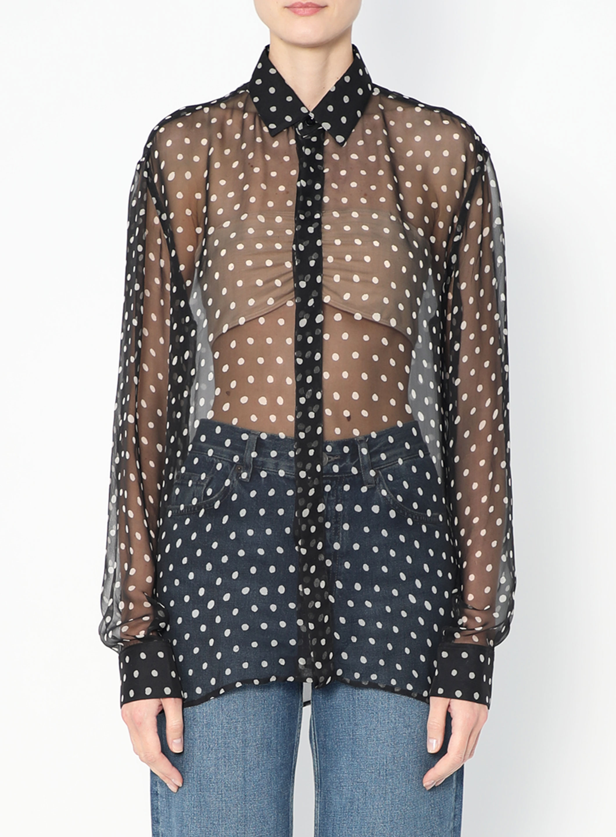 Chiffon Polka Dot Blouse | Authentic & Vintage | ReSee