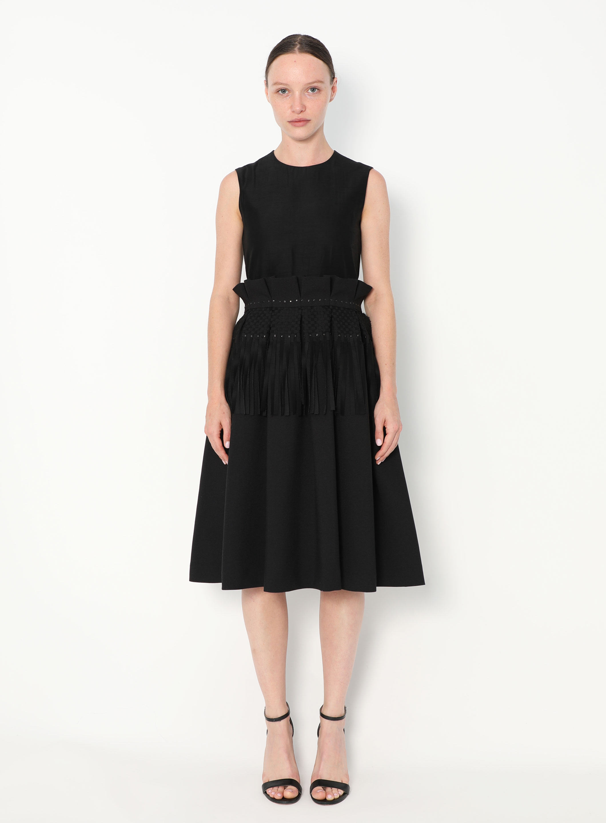 noir kei ninomiya　ギンガムチェックフリルカットソー ブラック noir kei ninomiya ギンガムチェックフリルカットソー ブラック