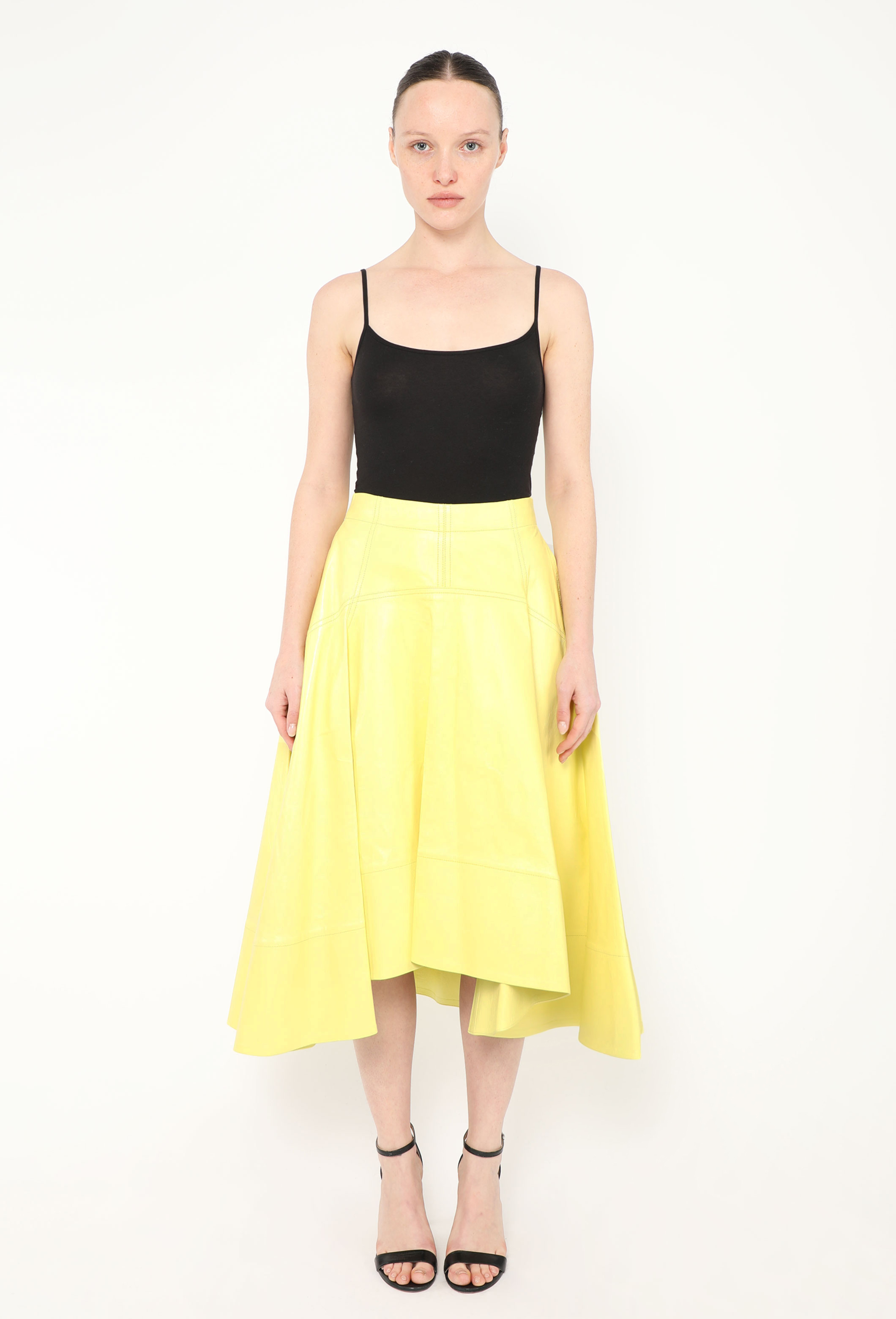 F/W 2022 Flared Leather Skirt - Bottega Veneta | Authentic F/W 2022 Flared Leather Skirt - Bottega Veneta | Authentic