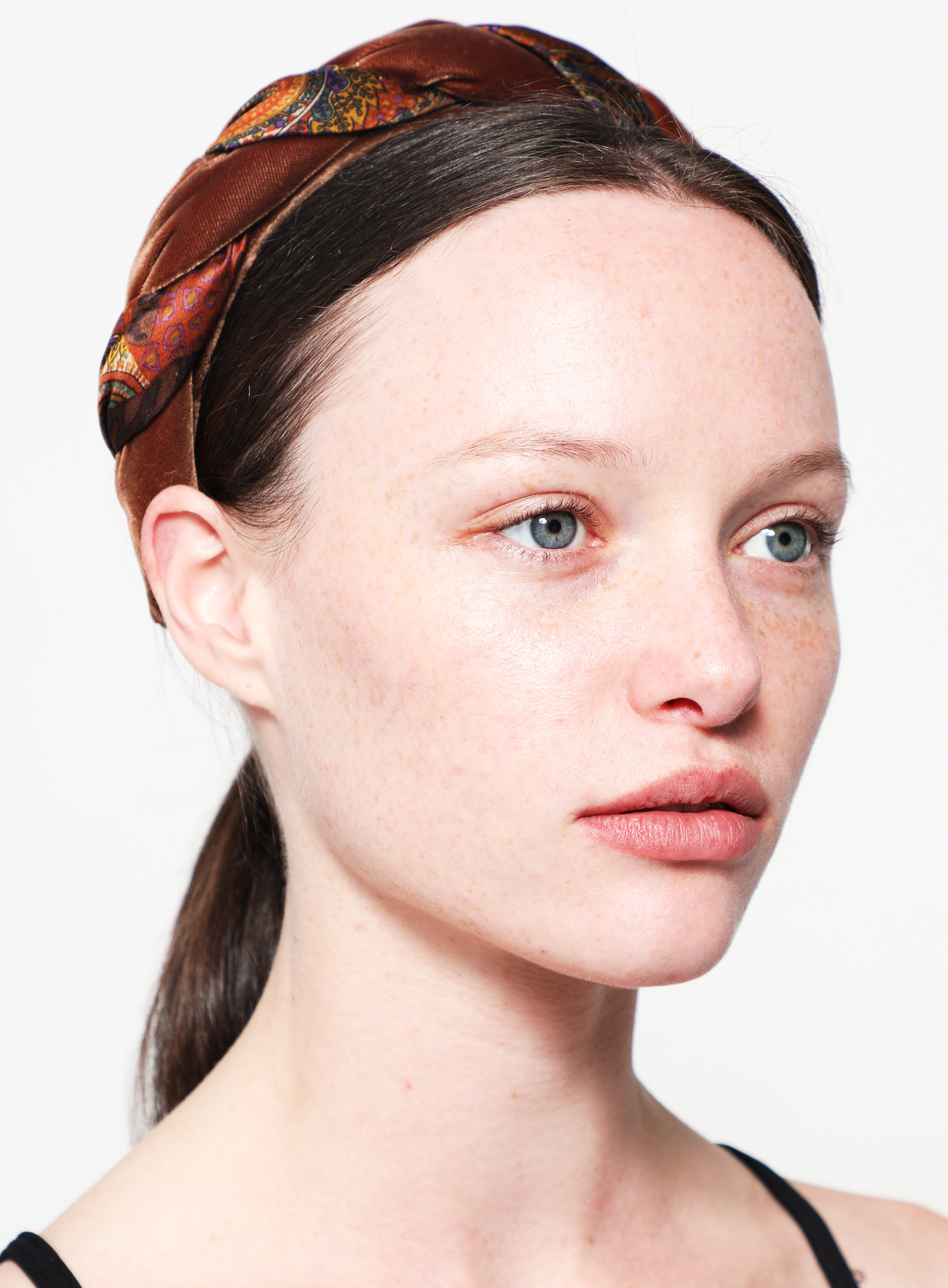 セール】ALEXANDRE DE PARIS TWISTED SATIN HEADBAND