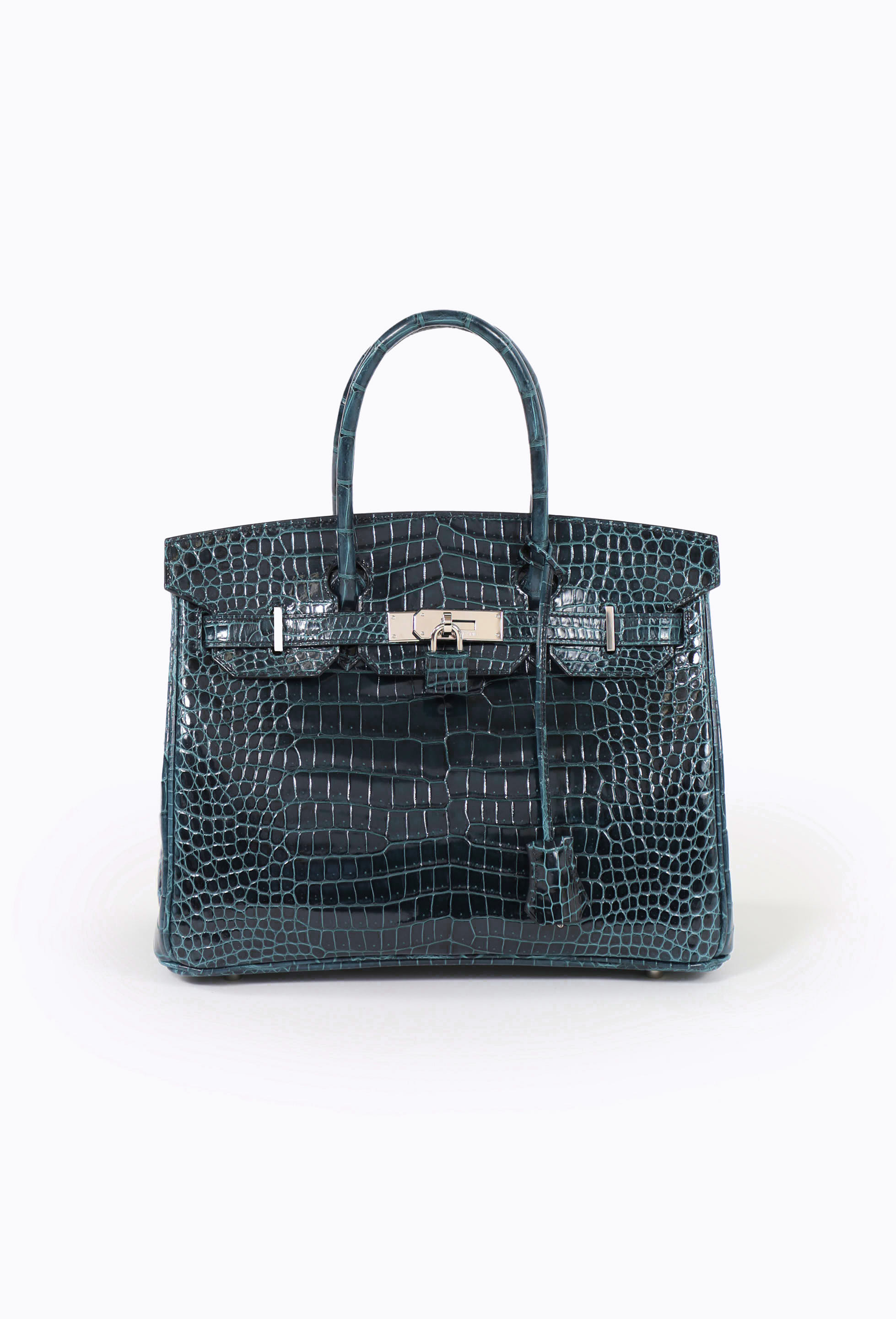 Exceptional Vert Rousseau Porosus Birkin 30 - Hermès | ReSee