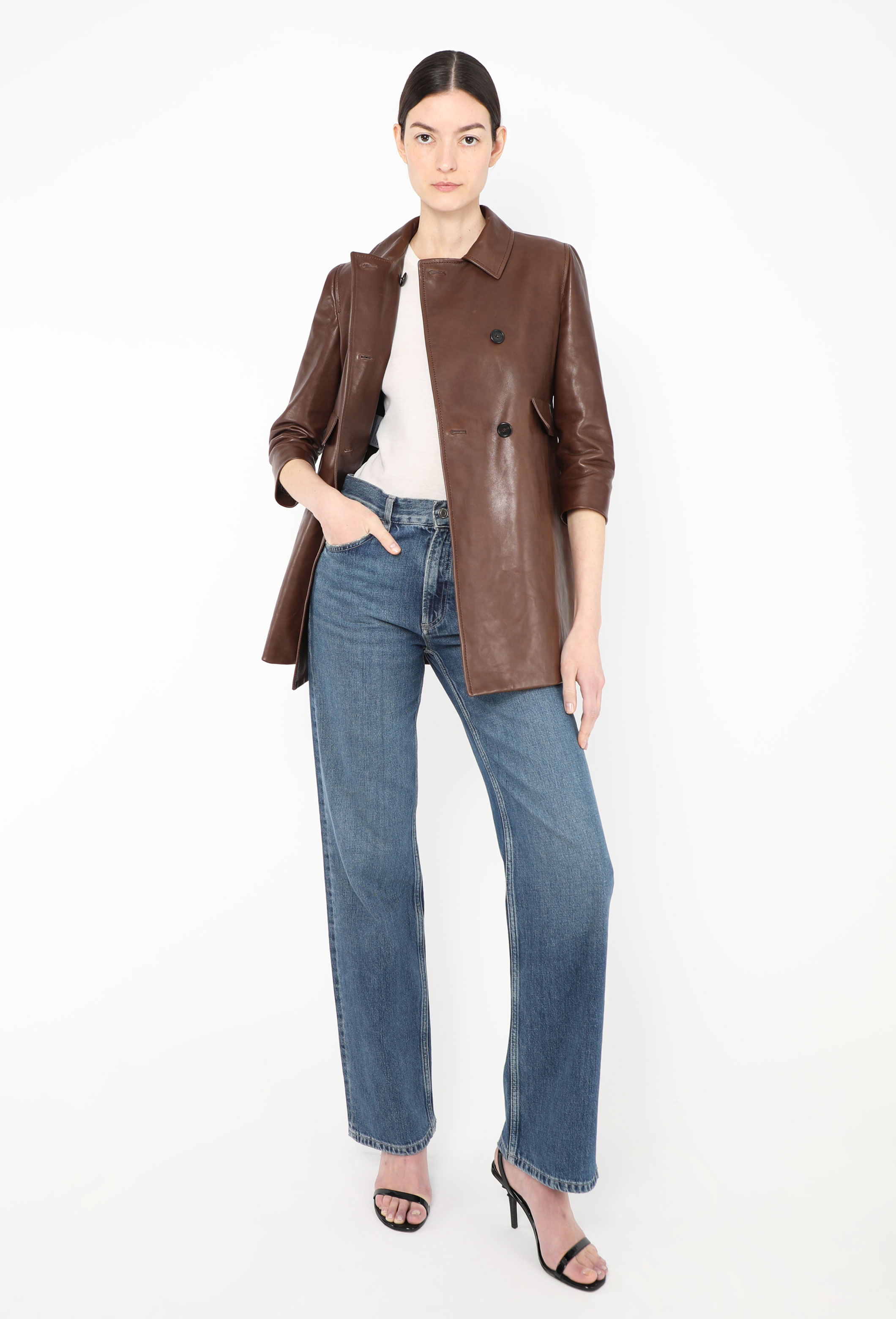 ジャケット・アウター archive miumiu crocodile leather jacket Faux Crocodile Miu Miu Coat - The Sequinist