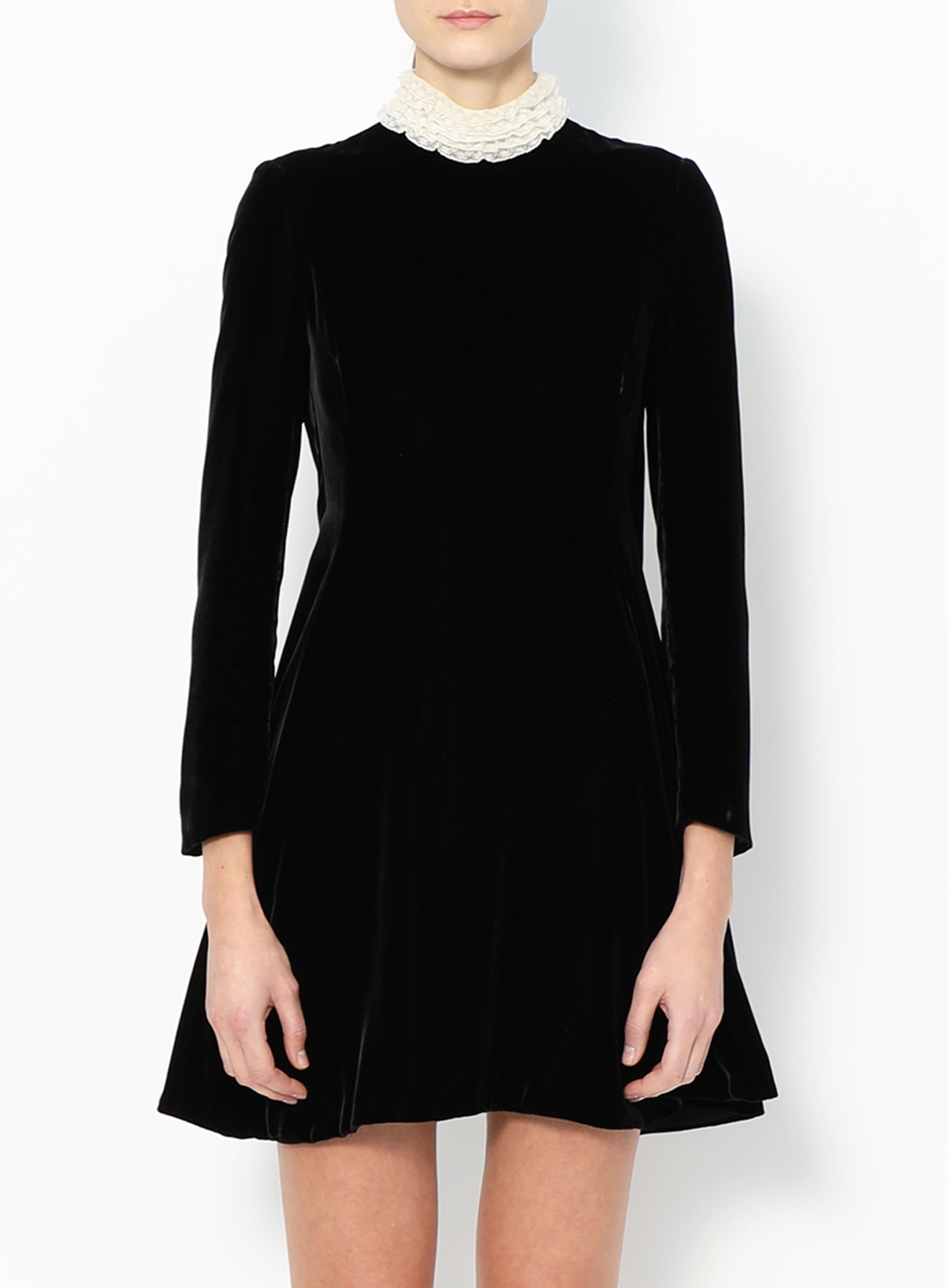 Lace Collar Velvet Dress | Authentic & Vintage | ReSee