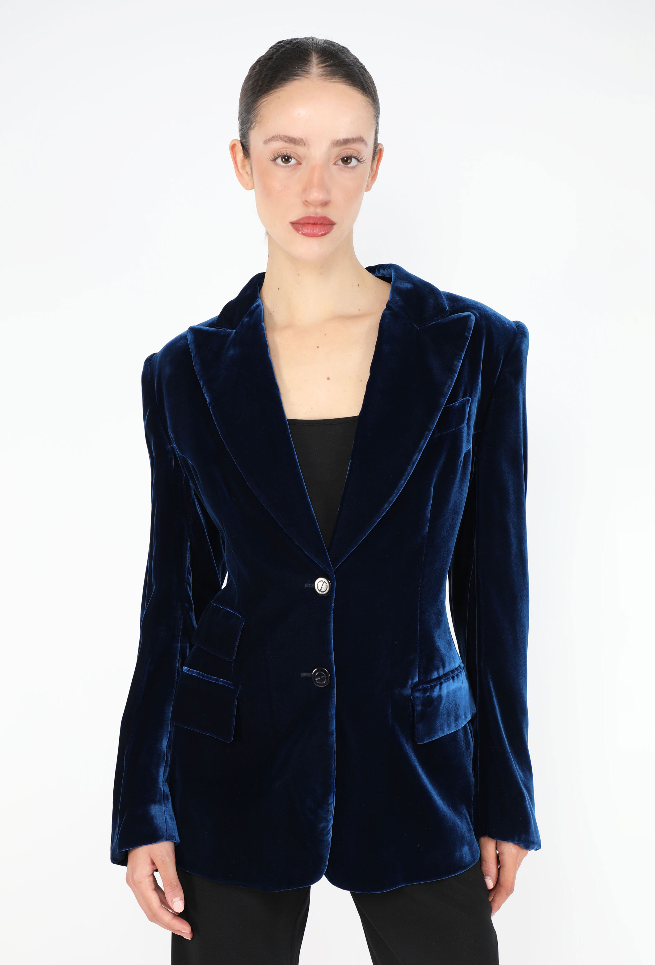 GUCCI 青 ベルベット テーラードジャケット 1995 Tailored Velvet Blazer - Gucci | ReSee