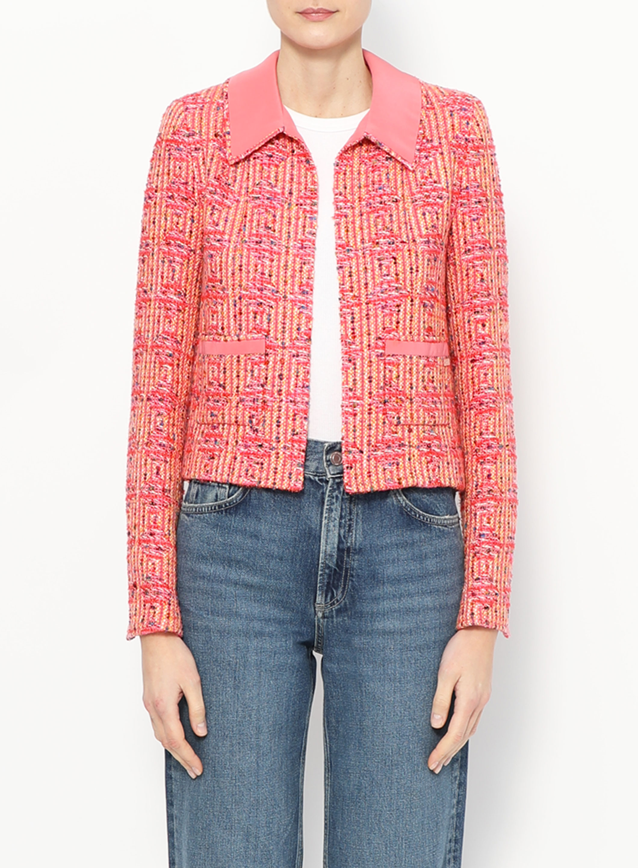 Tweed Silk Trim Jacket | Authentic & Vintage | ReSee