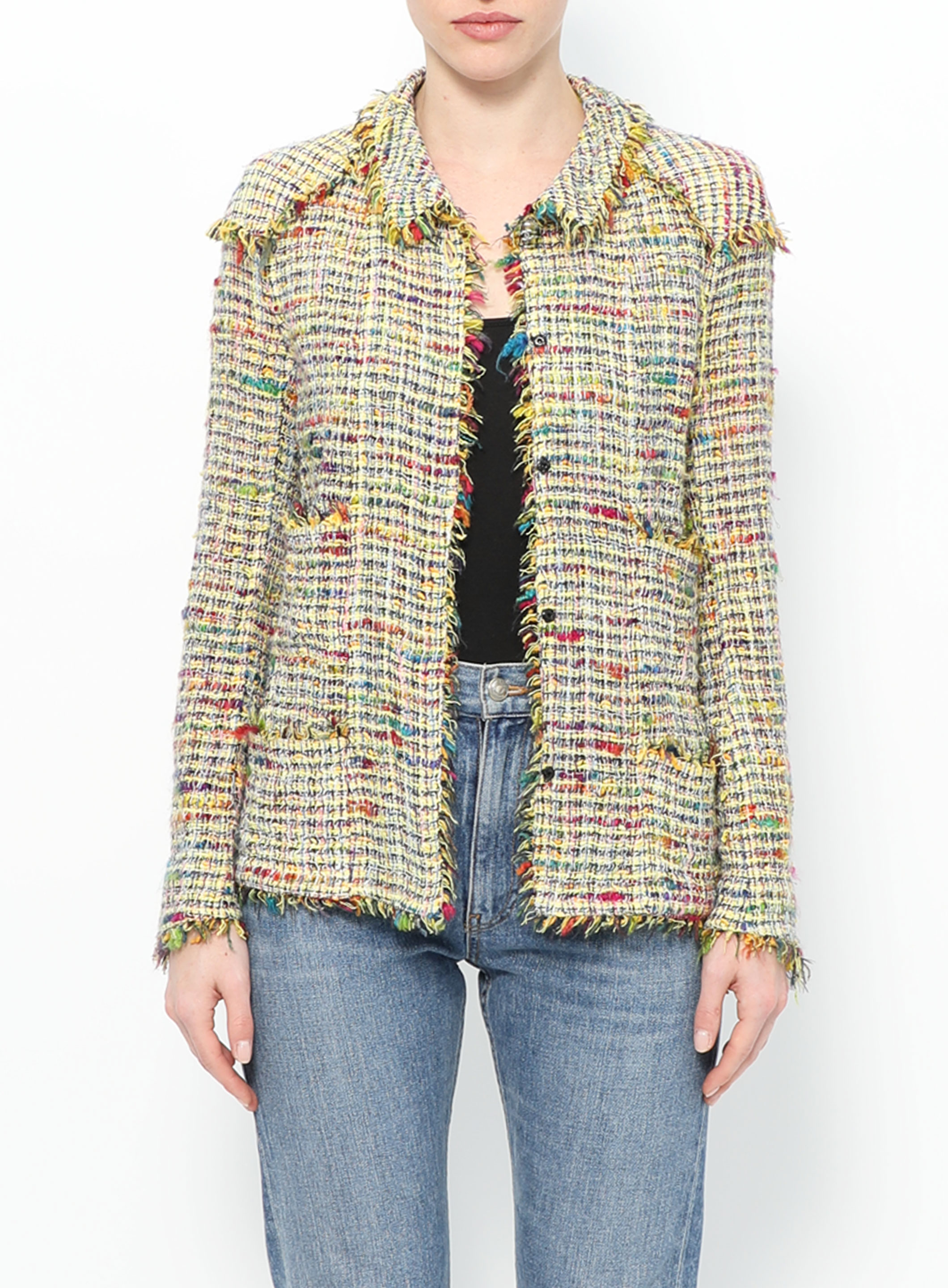 Eclat Tweed Padded Jacket (Champagne)