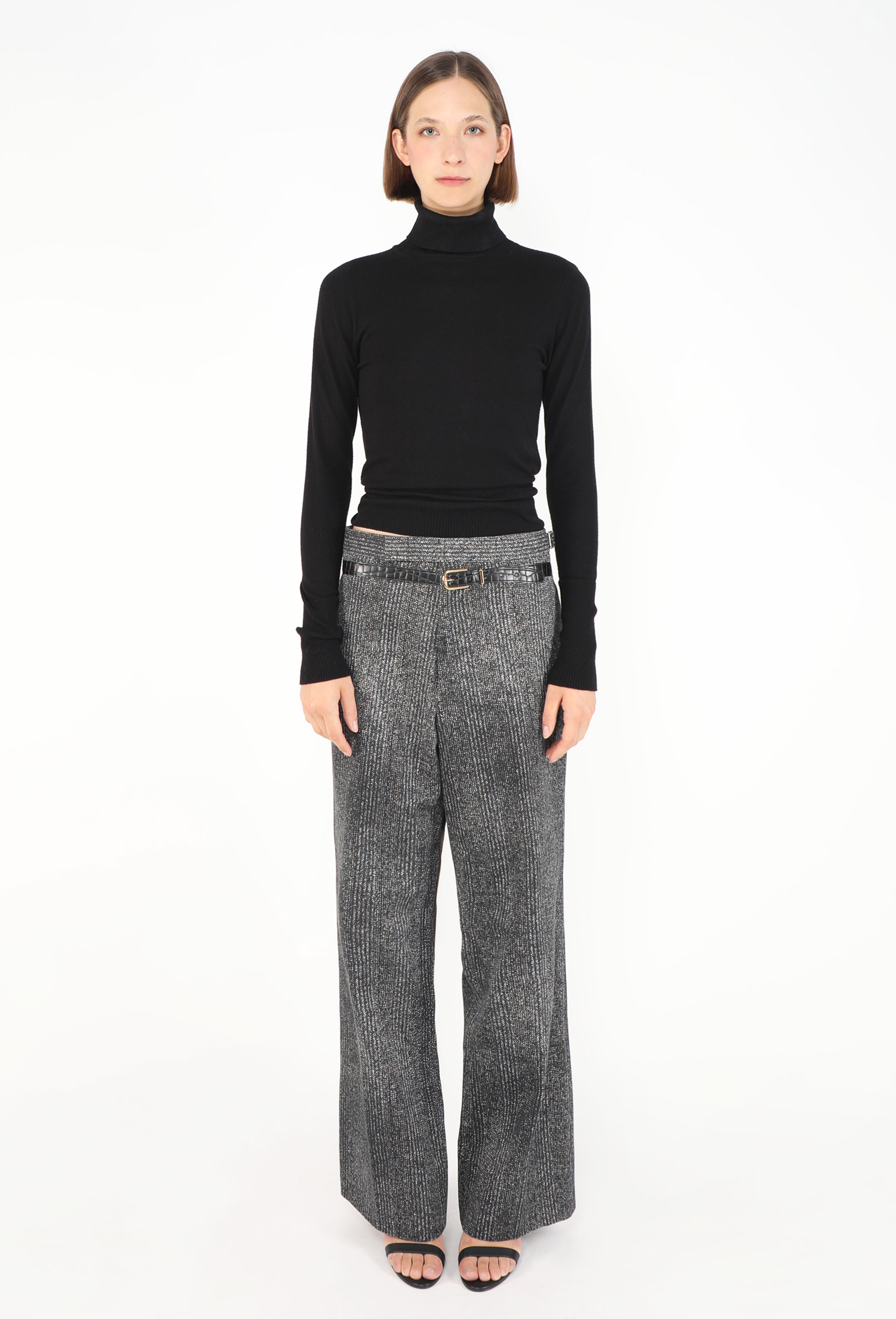 S/S 2025 Trompe l'Œil Belted Trousers - Prada | ReSee