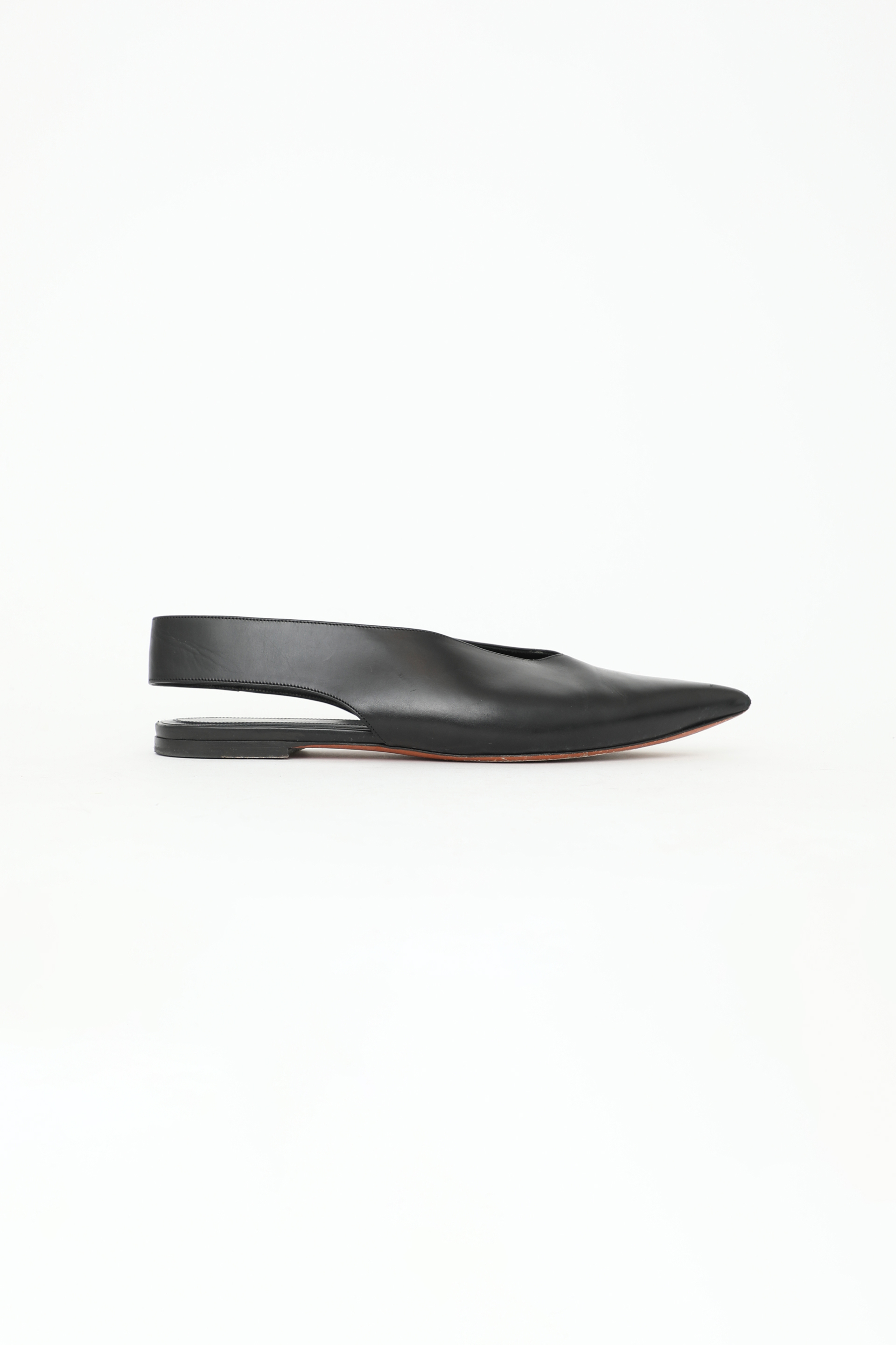 Pointed Leather Slingback Flats | Authentic & Vintage | ReSee