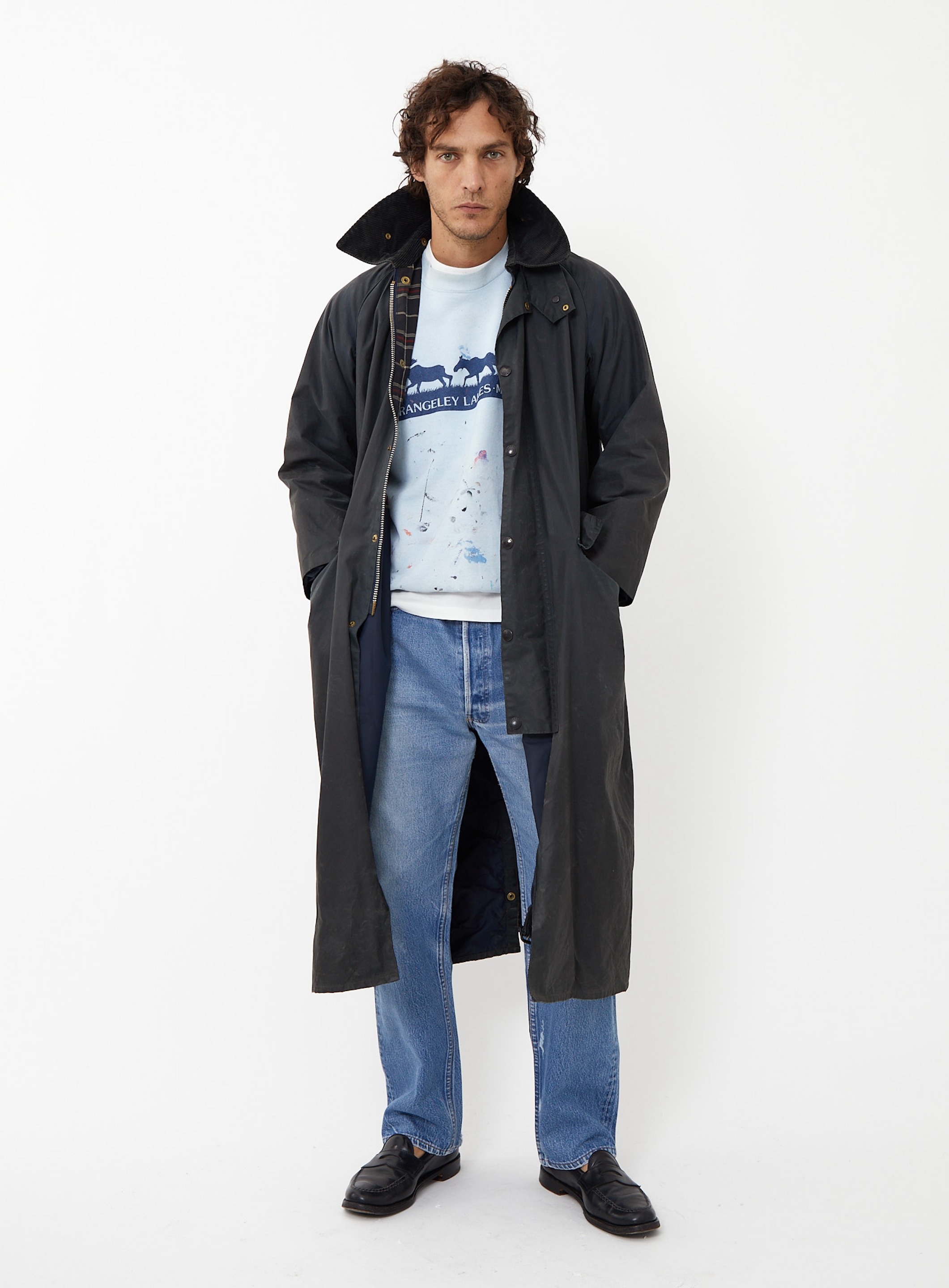 90s Barbour Burghley Duster Coat | Authentic & Vintage | ReSee