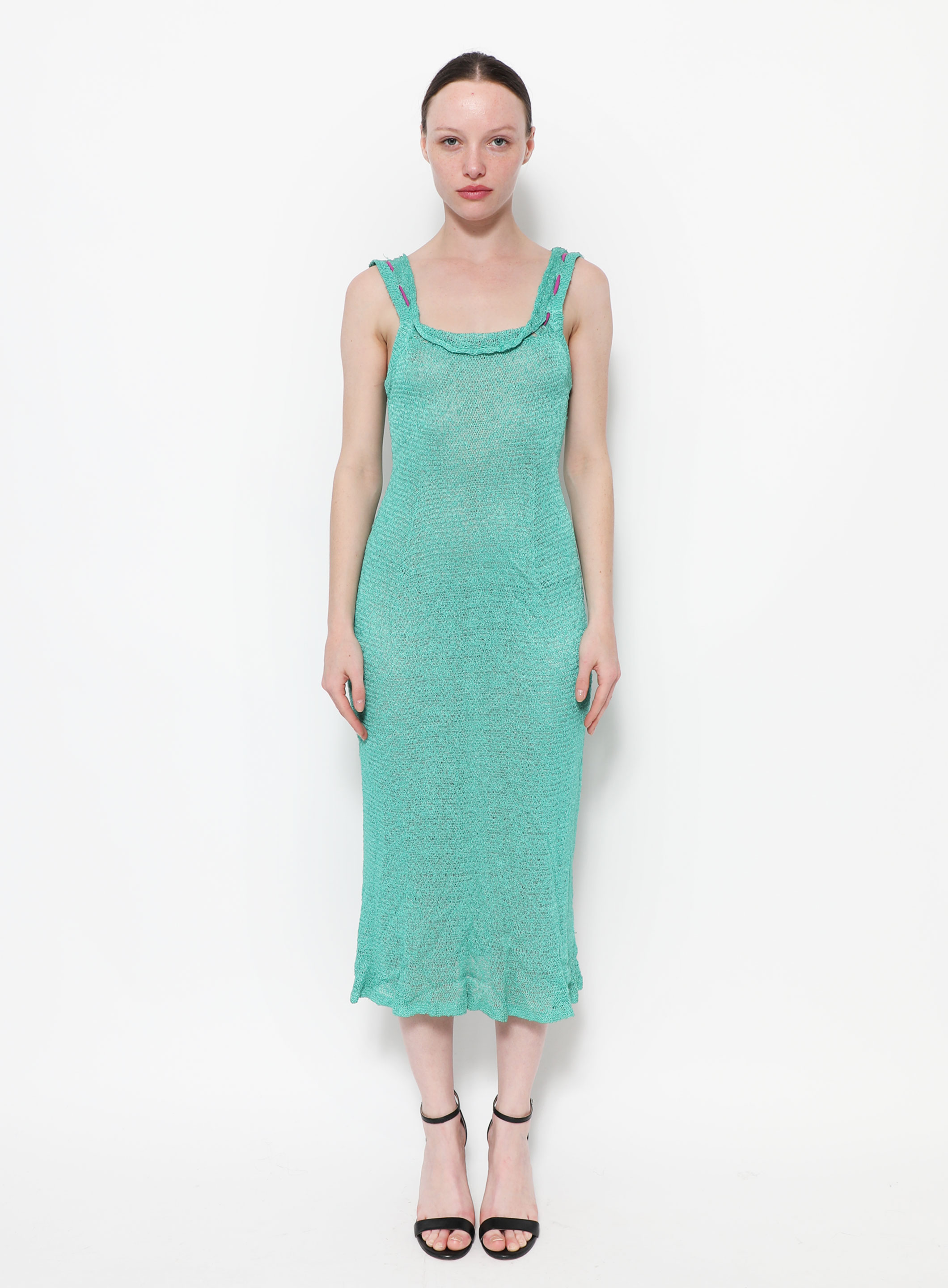 Mary Farrin '70s Crochet Slip Dress Authentic & Vintage ReSEE